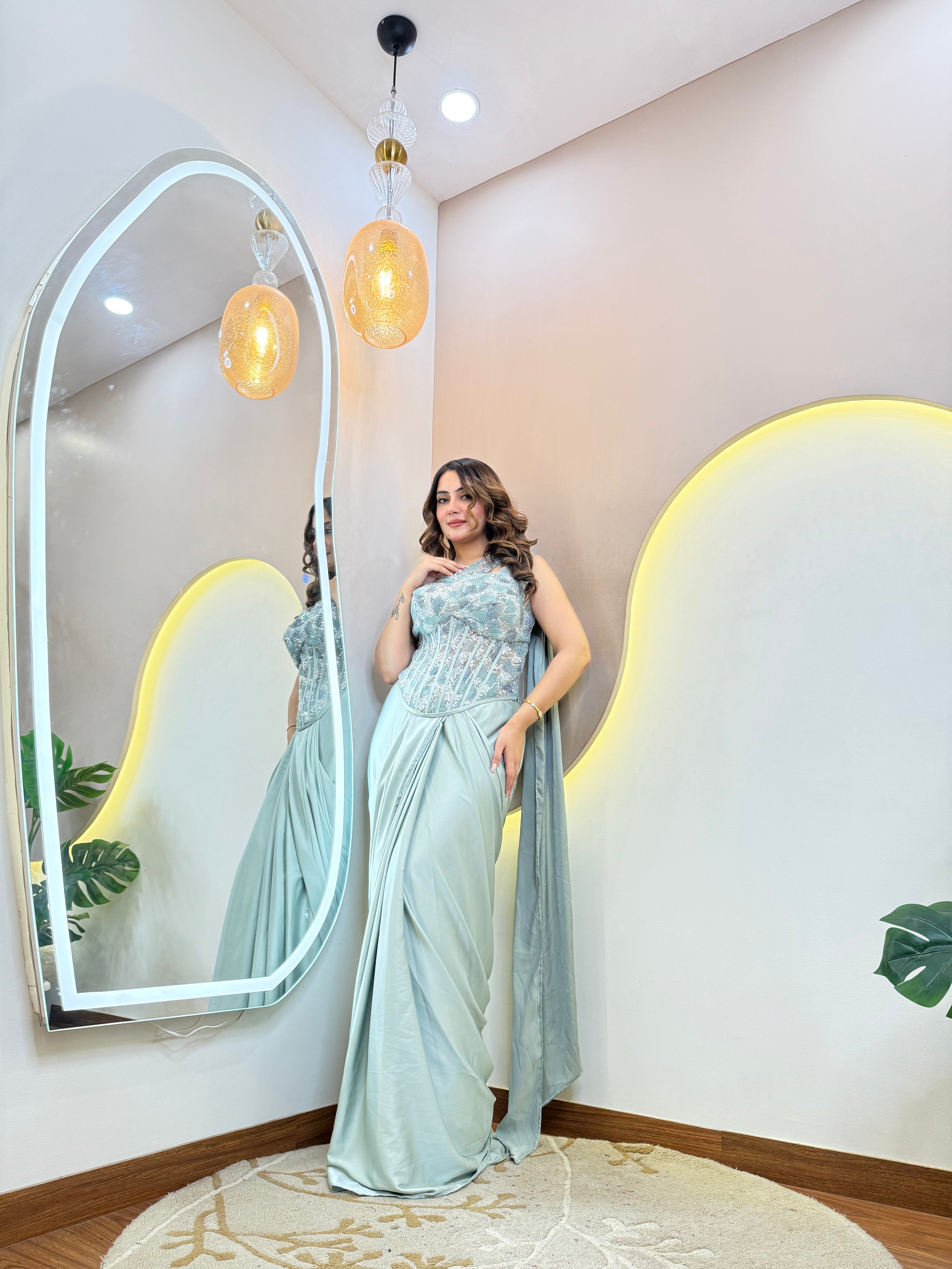 "BASMA  " DRAPE SAREE
