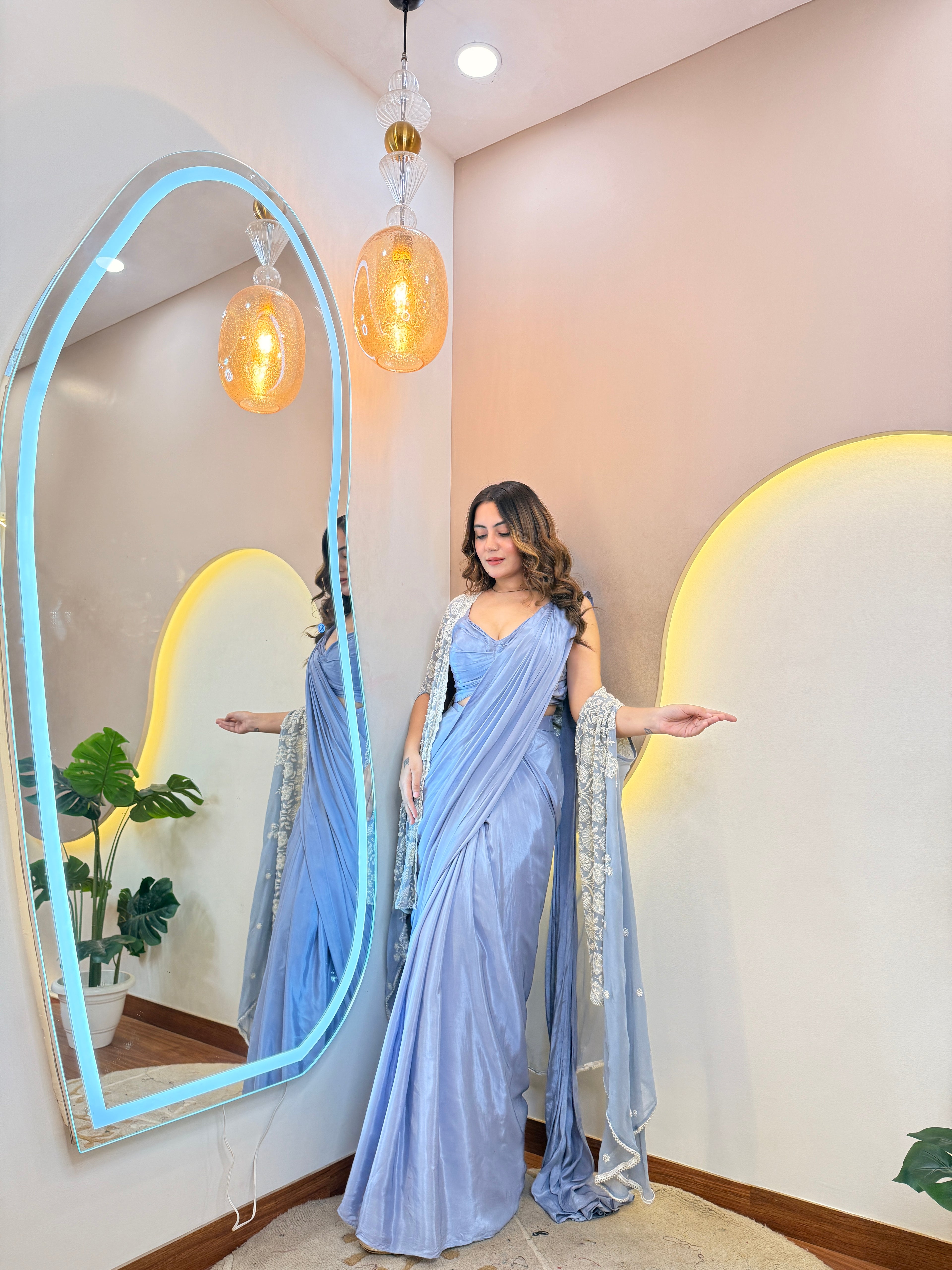 SHALINA  OUTFIT" DRAPE SAREE