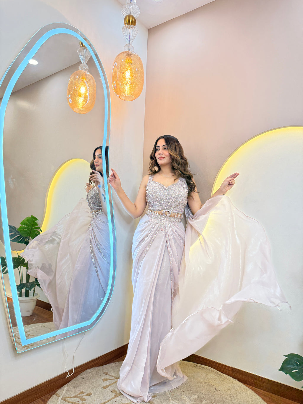 ZAHRAH OUTFIT  DRAPE SAREE