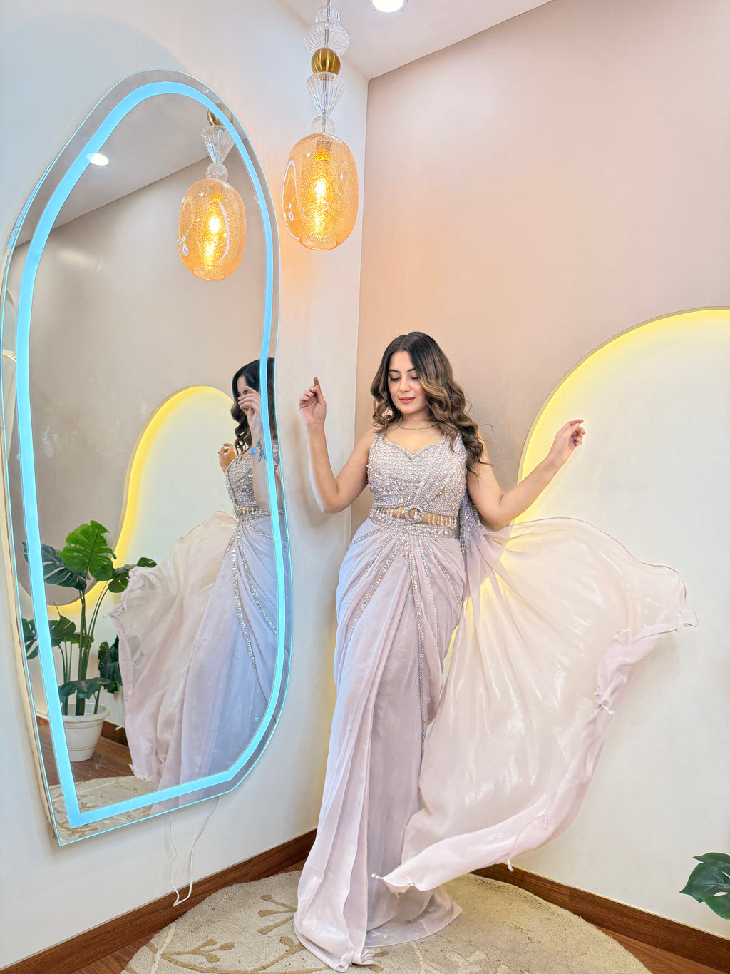 ZAHRAH OUTFIT  DRAPE SAREE