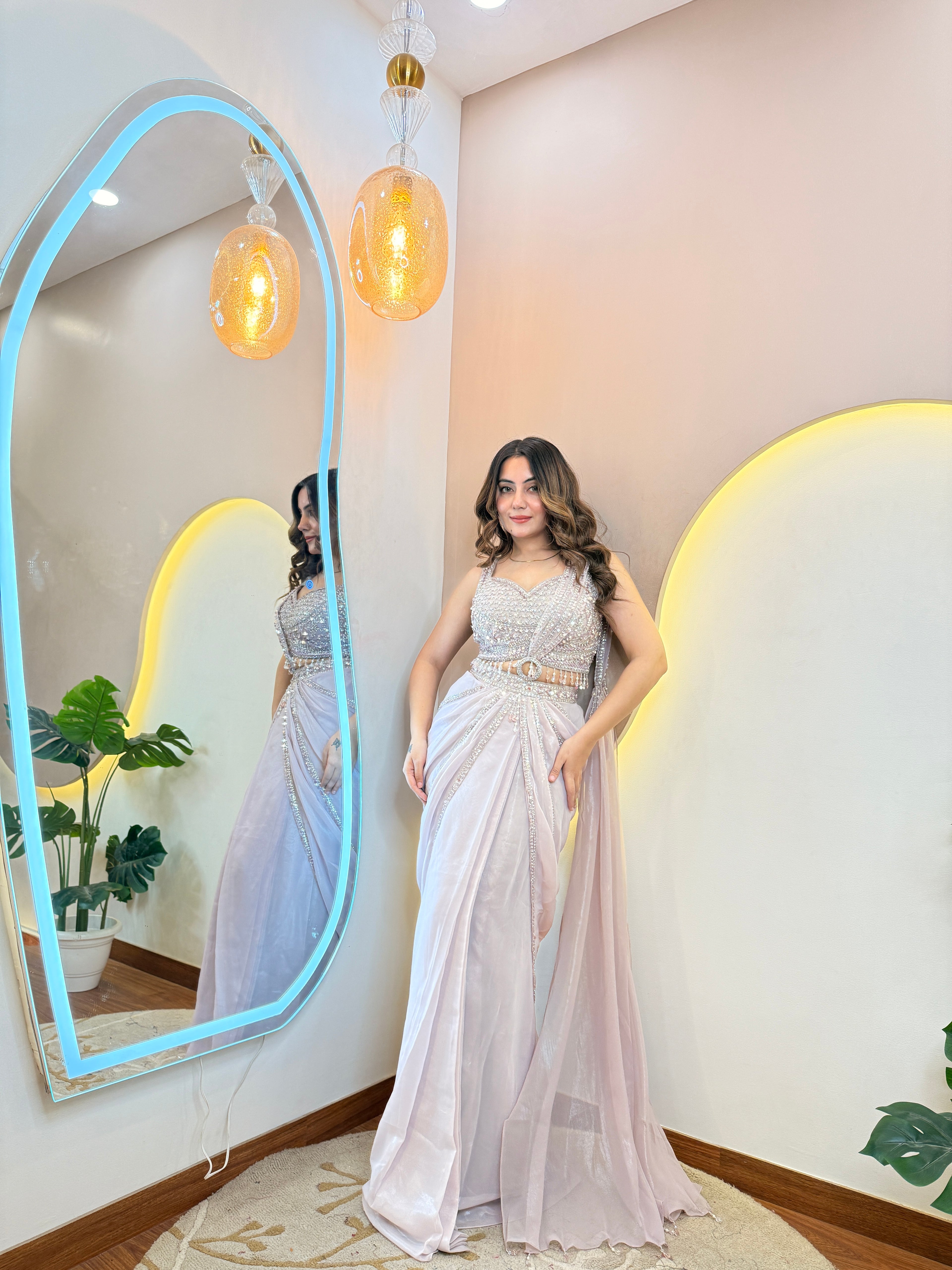 ZAHRAH OUTFIT  DRAPE SAREE