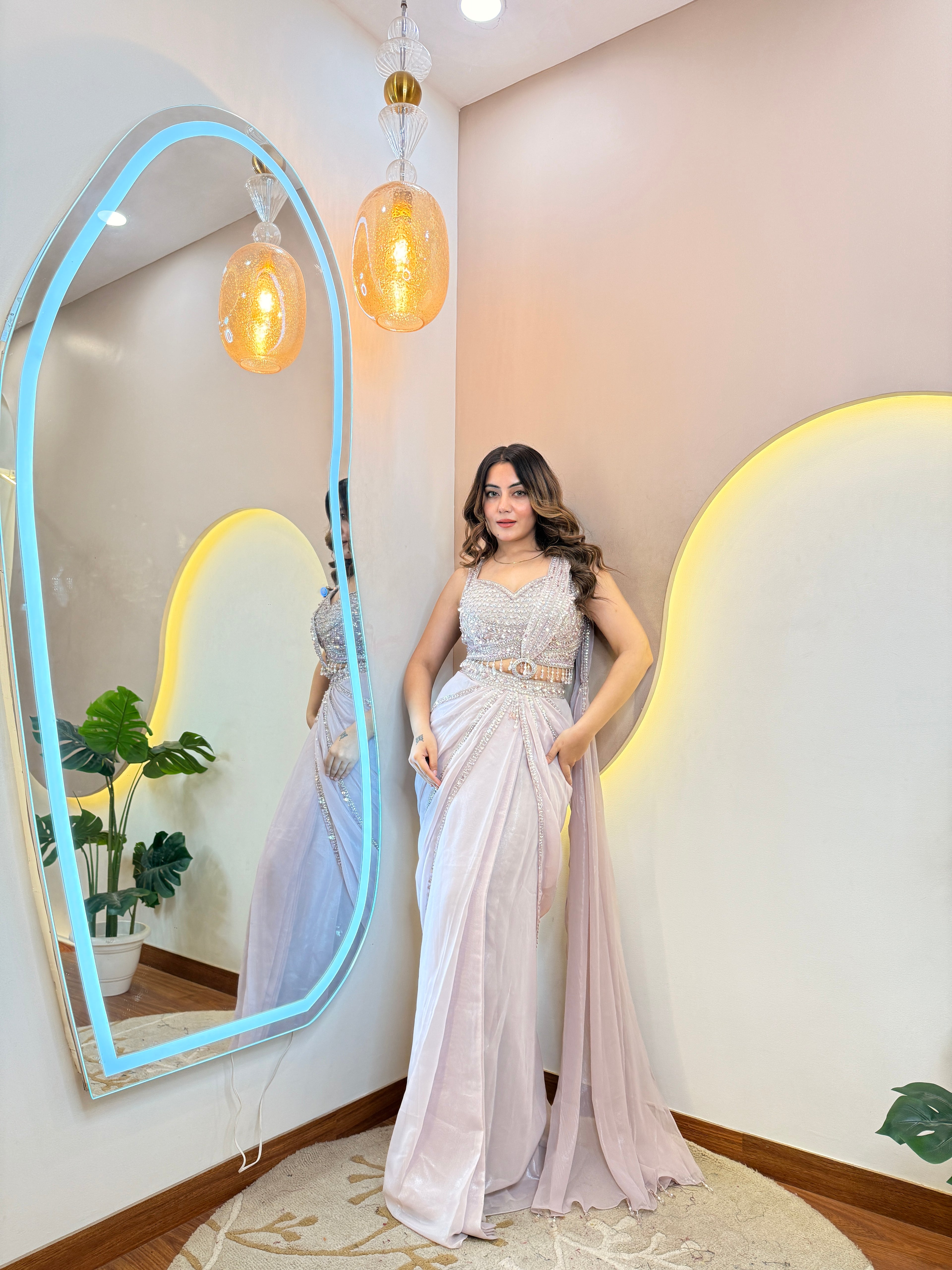 ZAHRAH OUTFIT  DRAPE SAREE