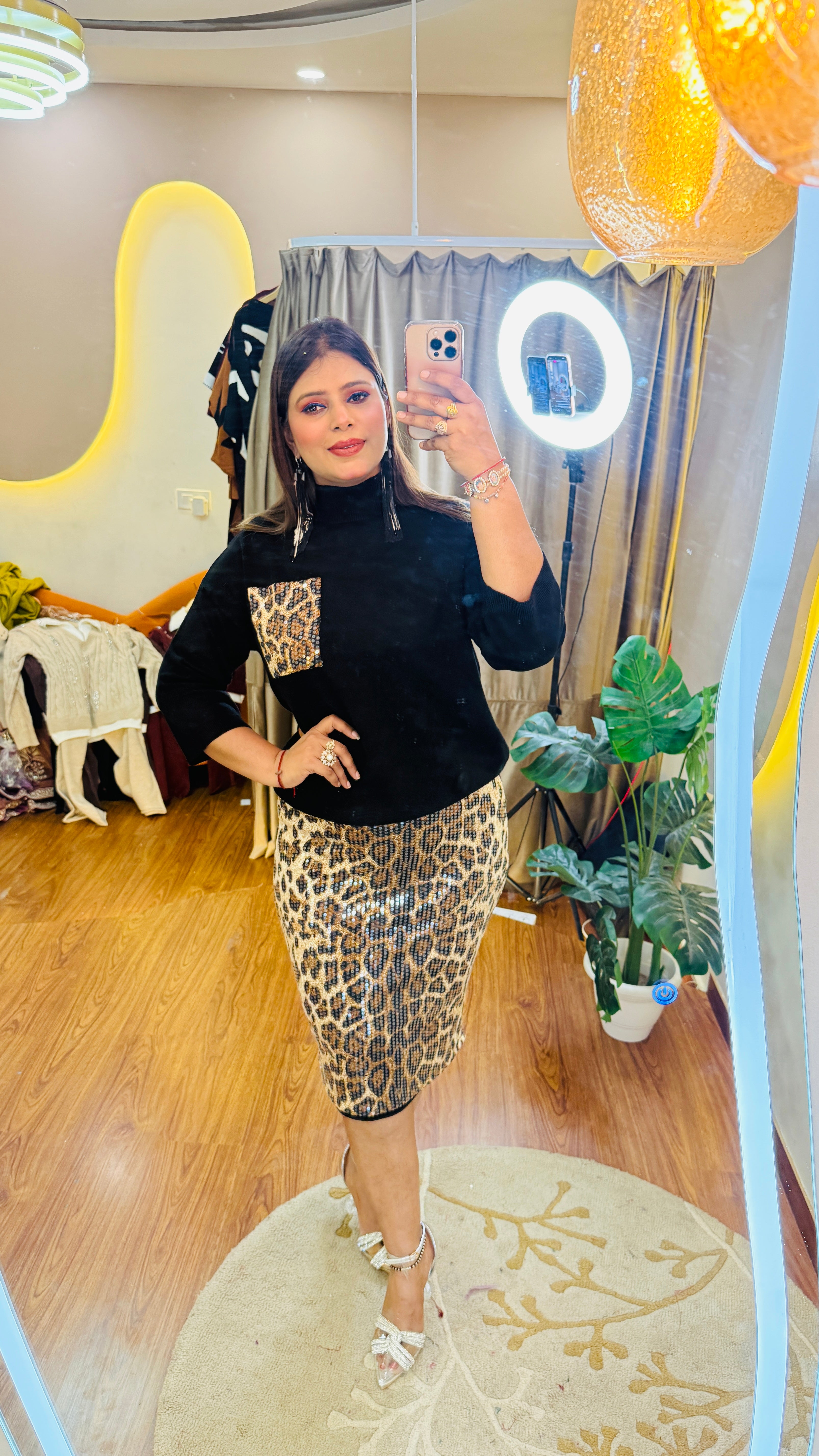TIGER PRINT OUTFIT  WESTERN DRESS