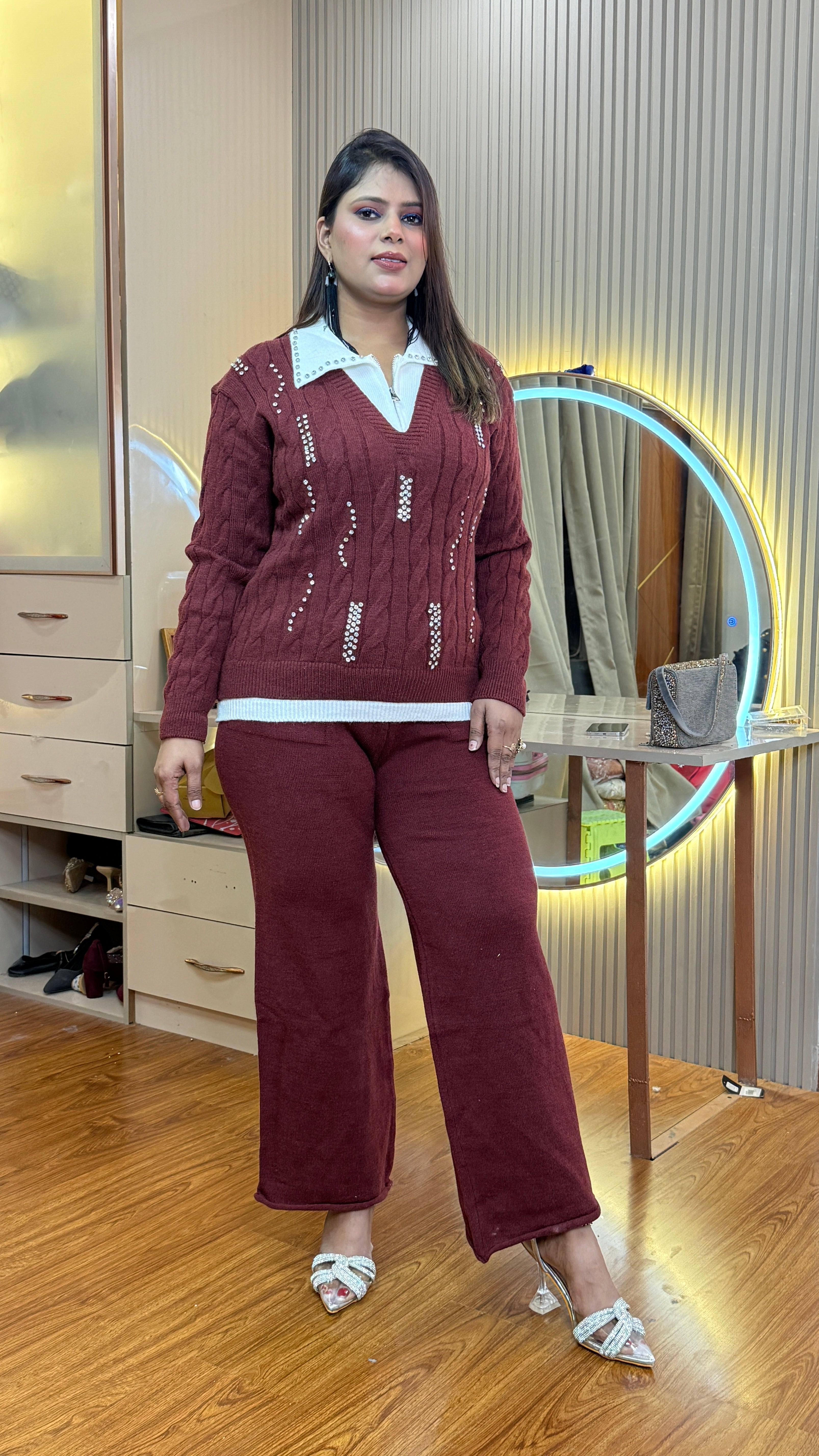 DUSYA  WOOLEN CORD SET