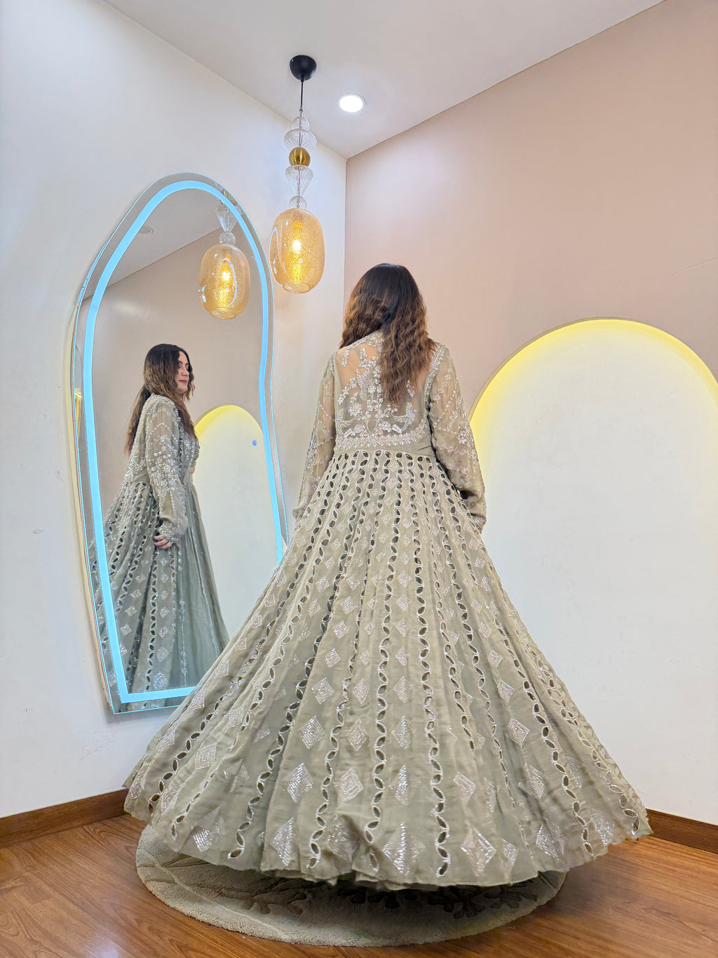 INDOWESTERN 3-PIECE DRESS