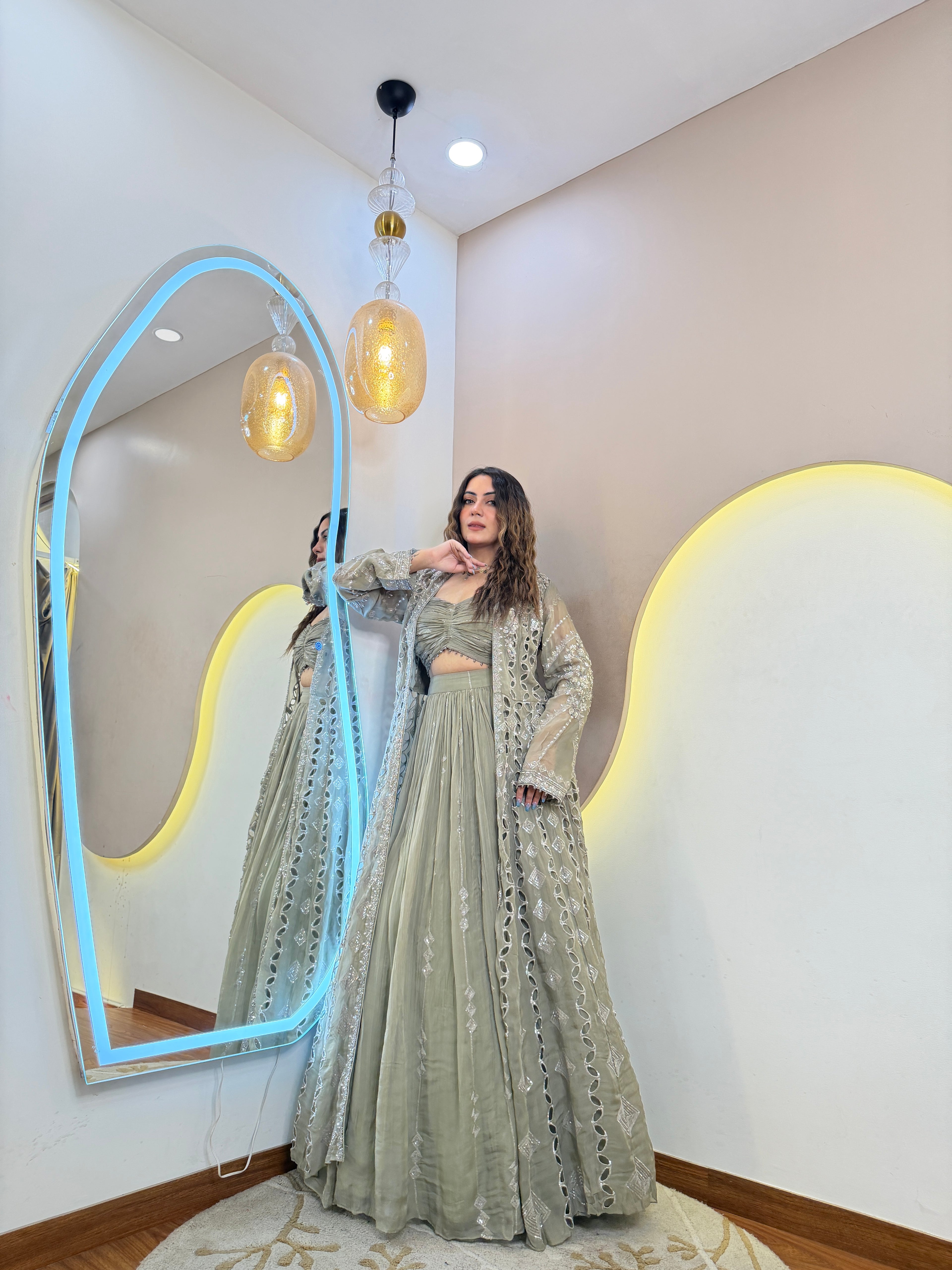 INDOWESTERN 3-PIECE DRESS