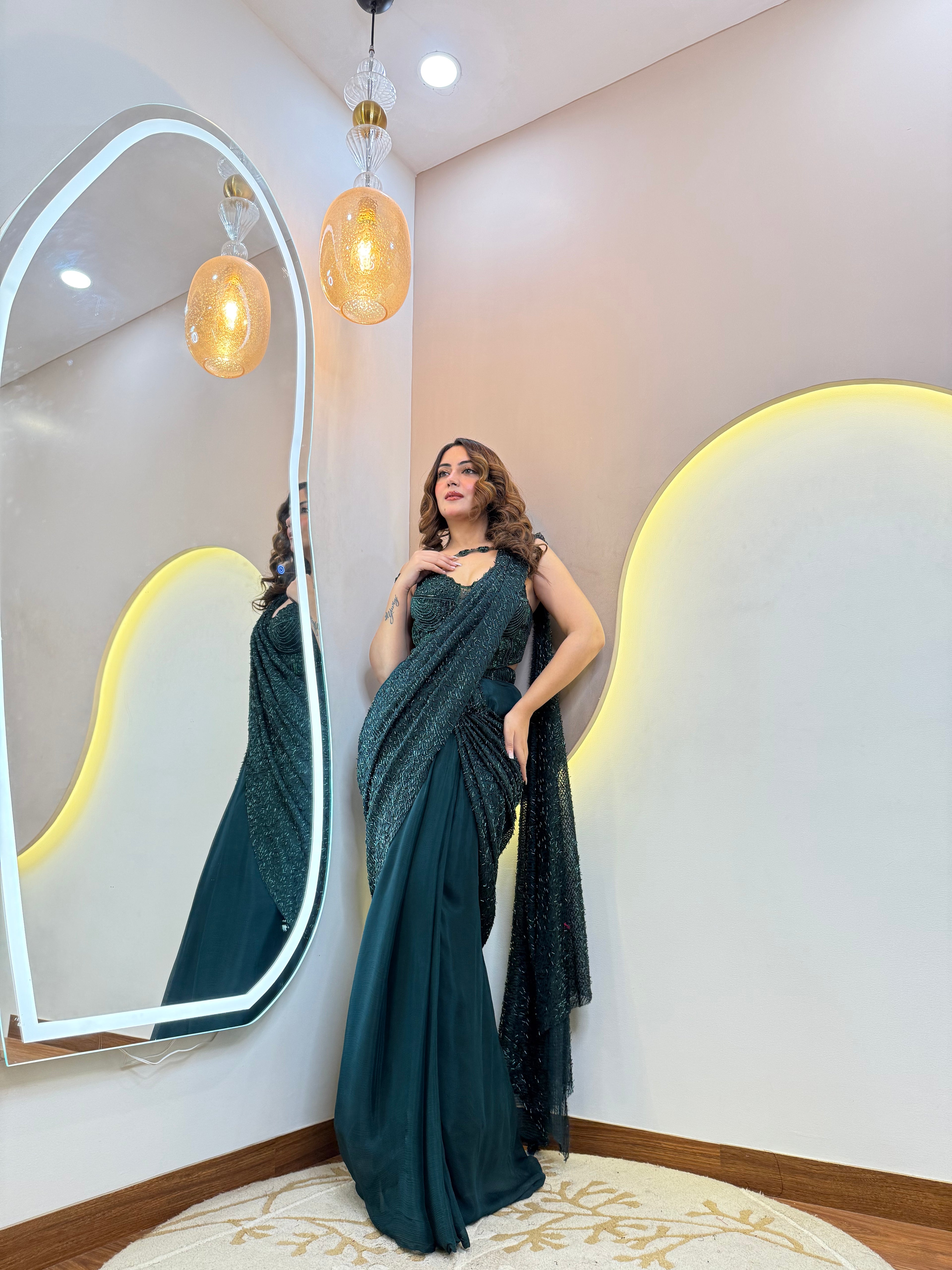 "PARAM SUNDARI" DRAPE SAREE