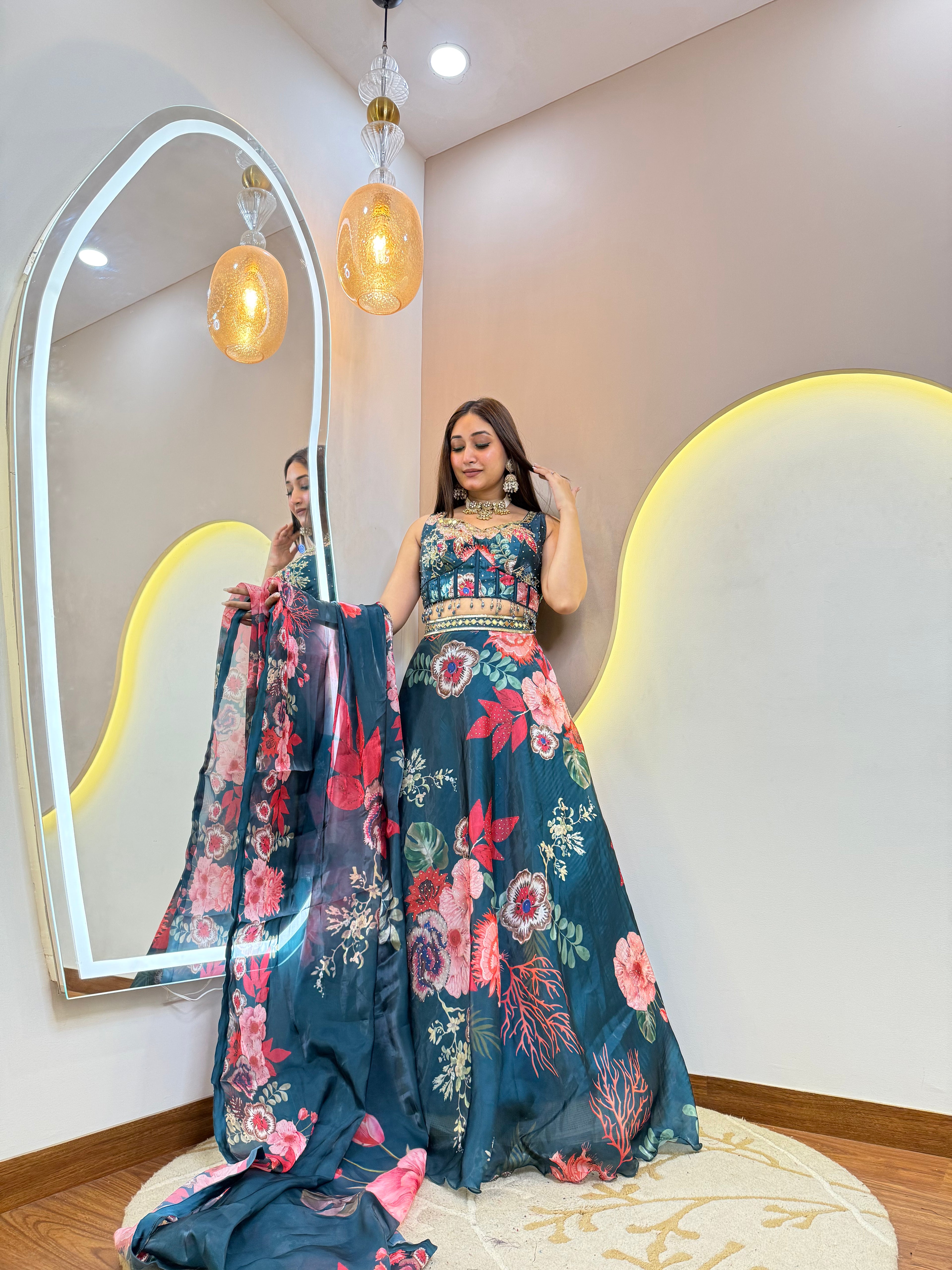 "AZINA" CROP TOP SKIRT