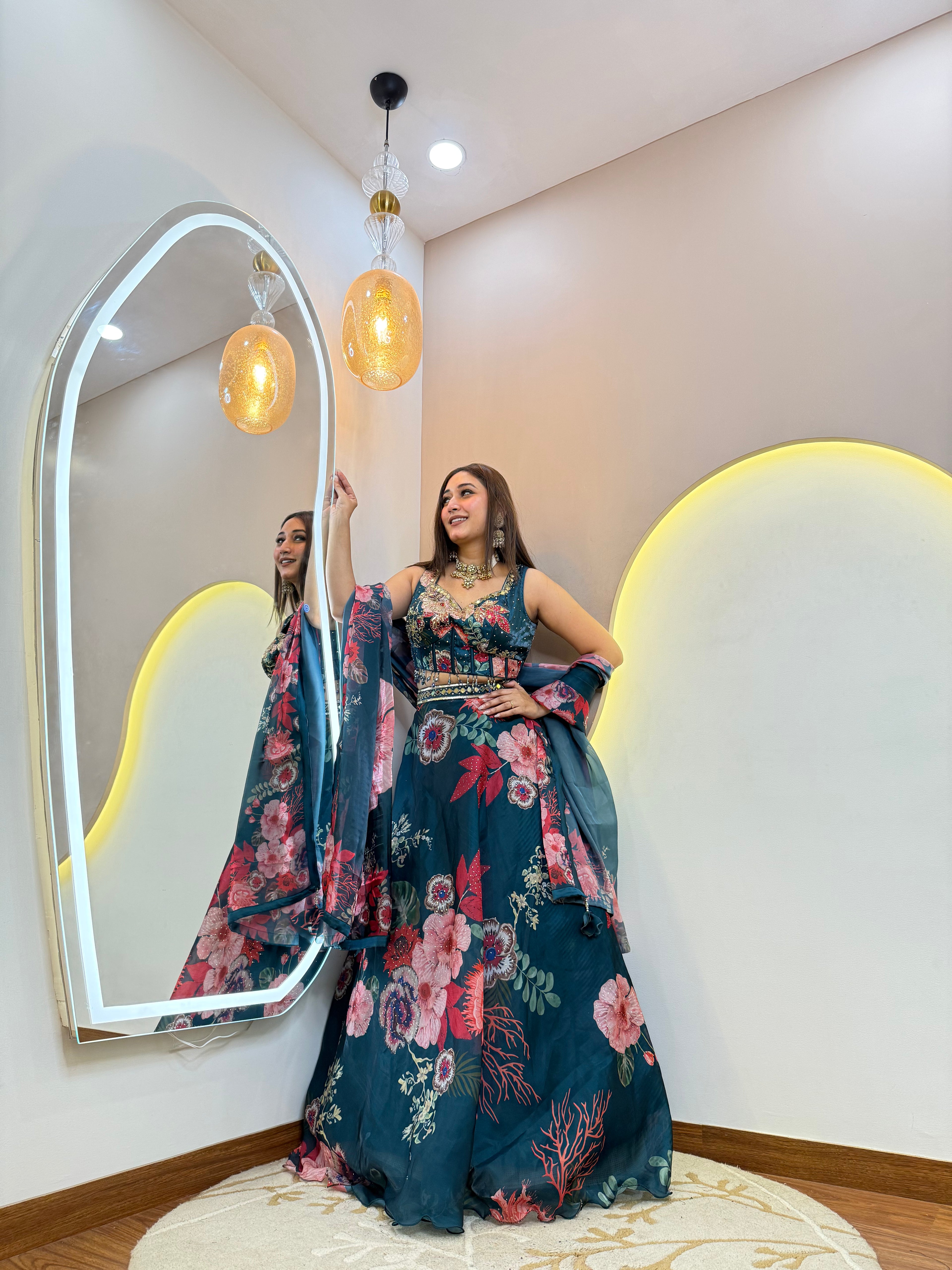 "AZINA" CROP TOP SKIRT