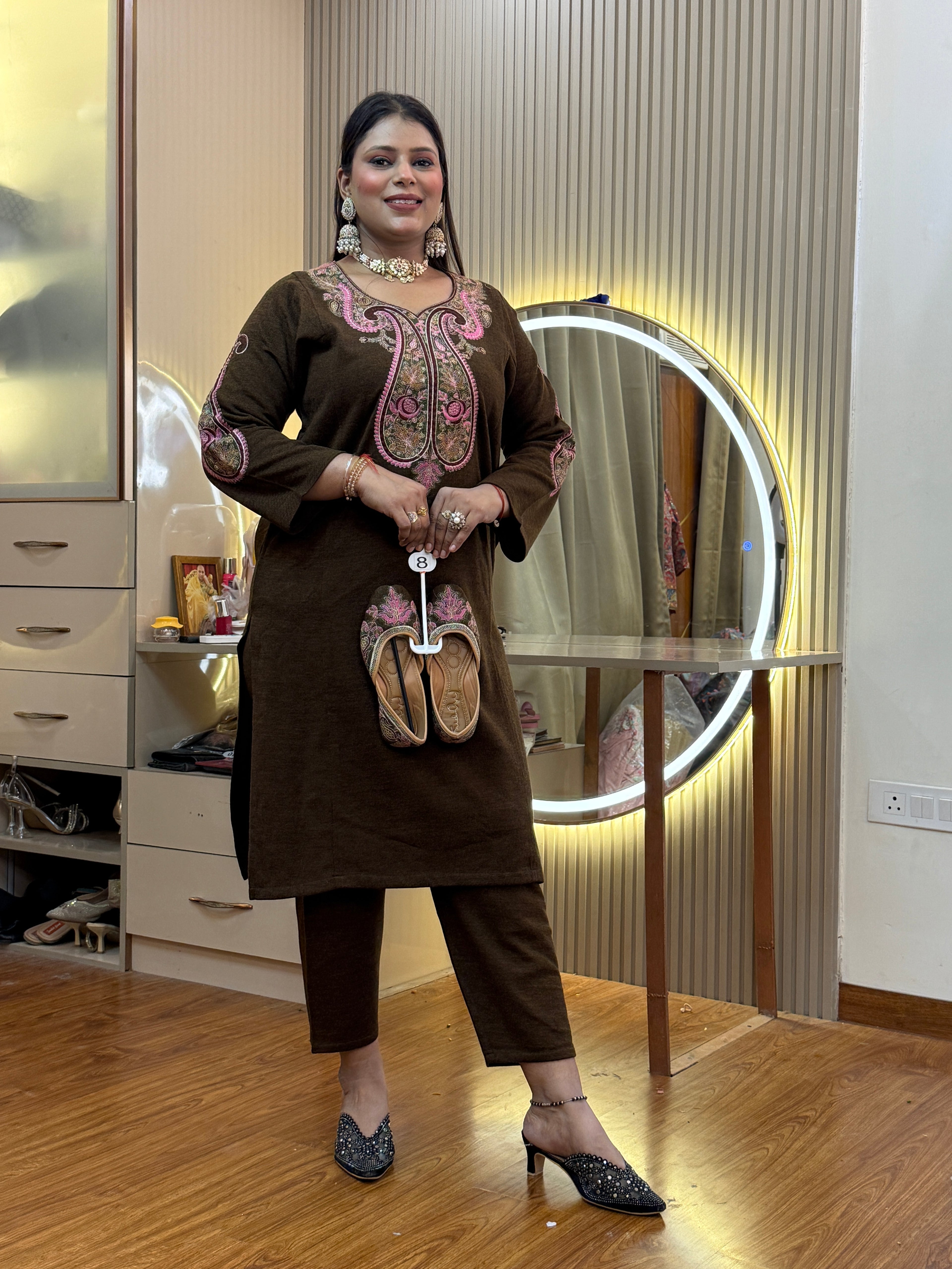 SHEVAL WOOLEN CORD SET