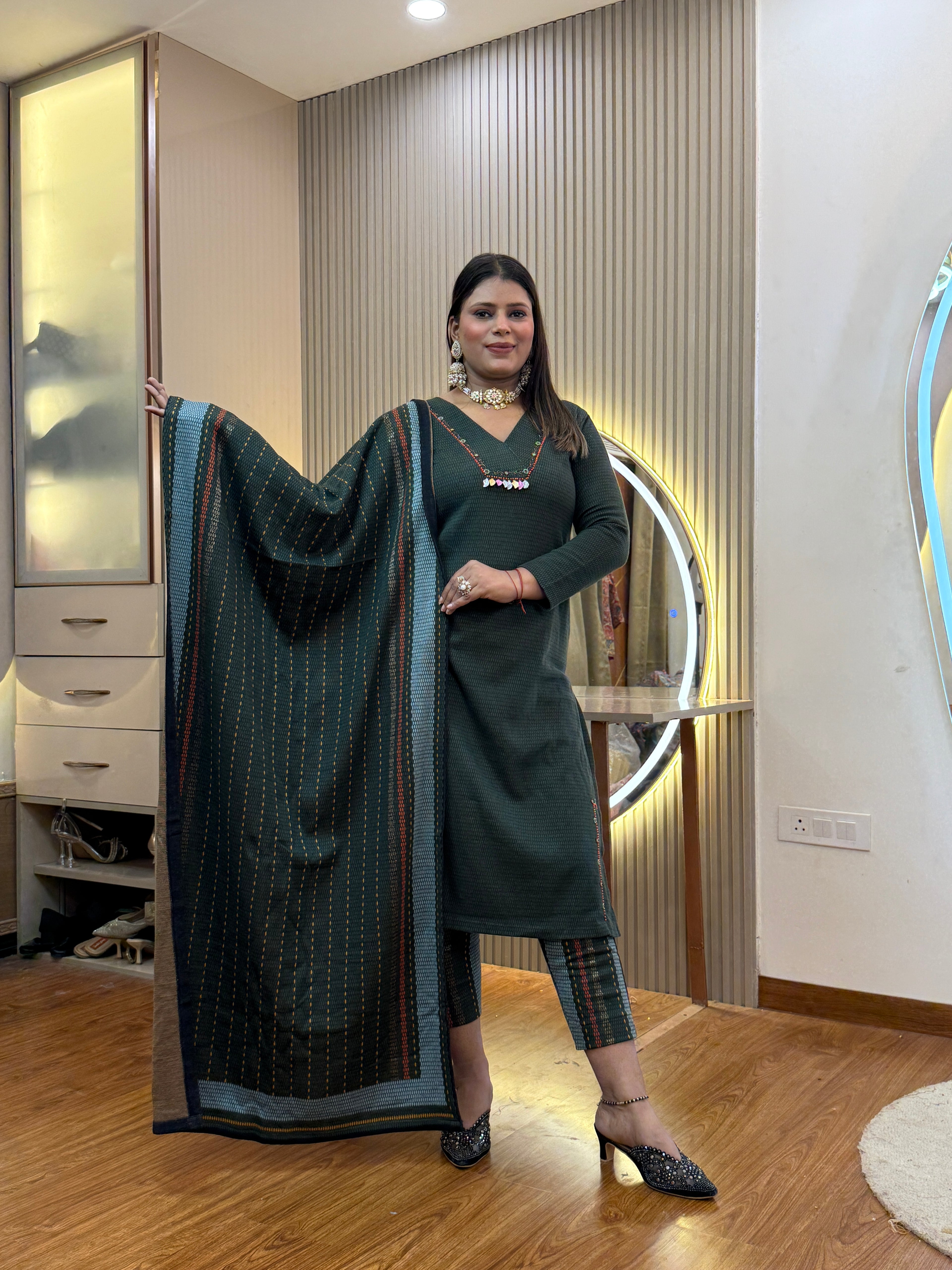 MISHFA  OUTFIT WOOLEN 3pc SET