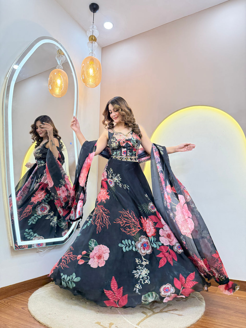 "AZINA" CROP TOP SKIRT