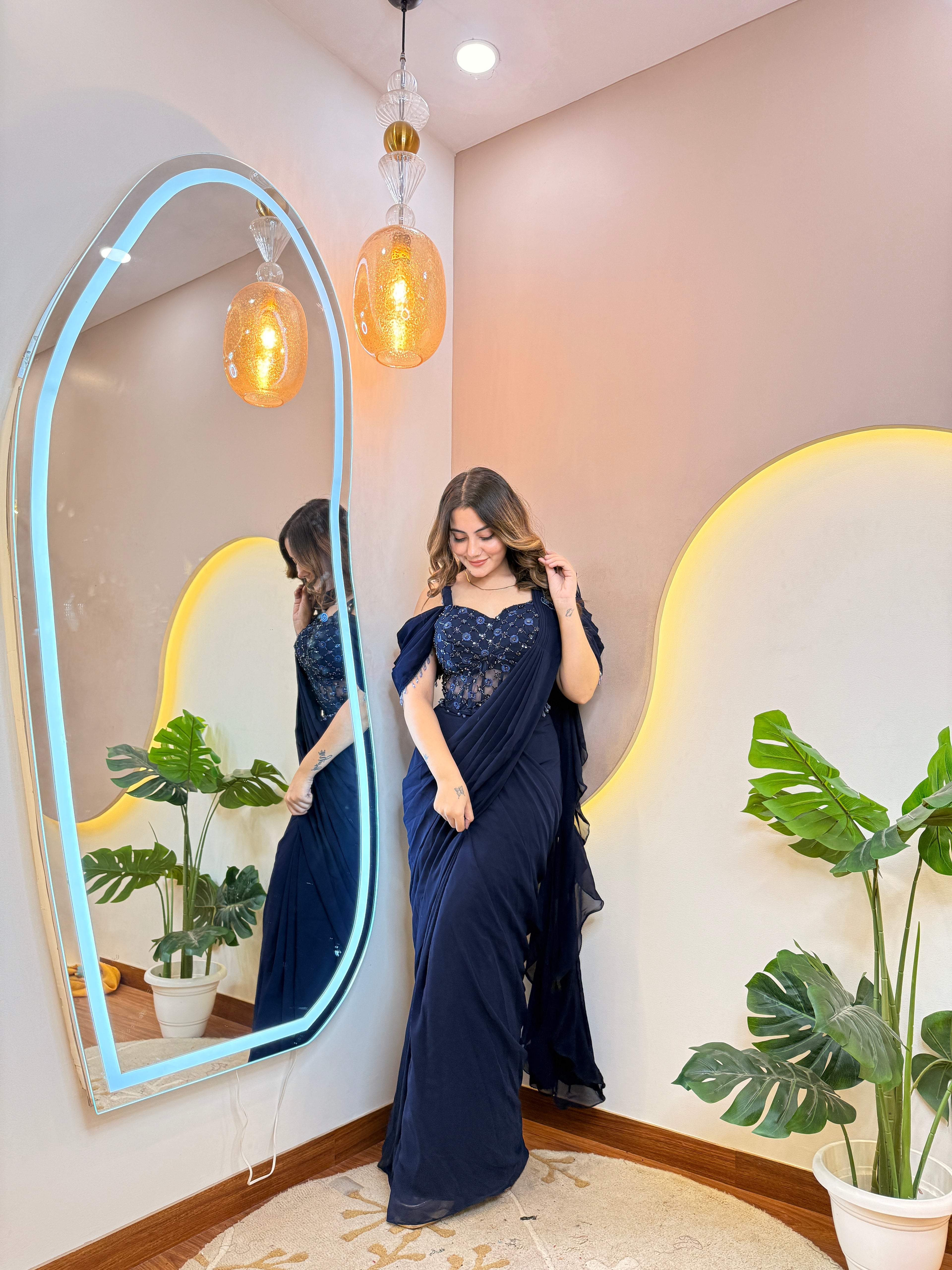 "SHABANA  " DRAPE SAREE