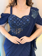 "SHABANA  " DRAPE SAREE