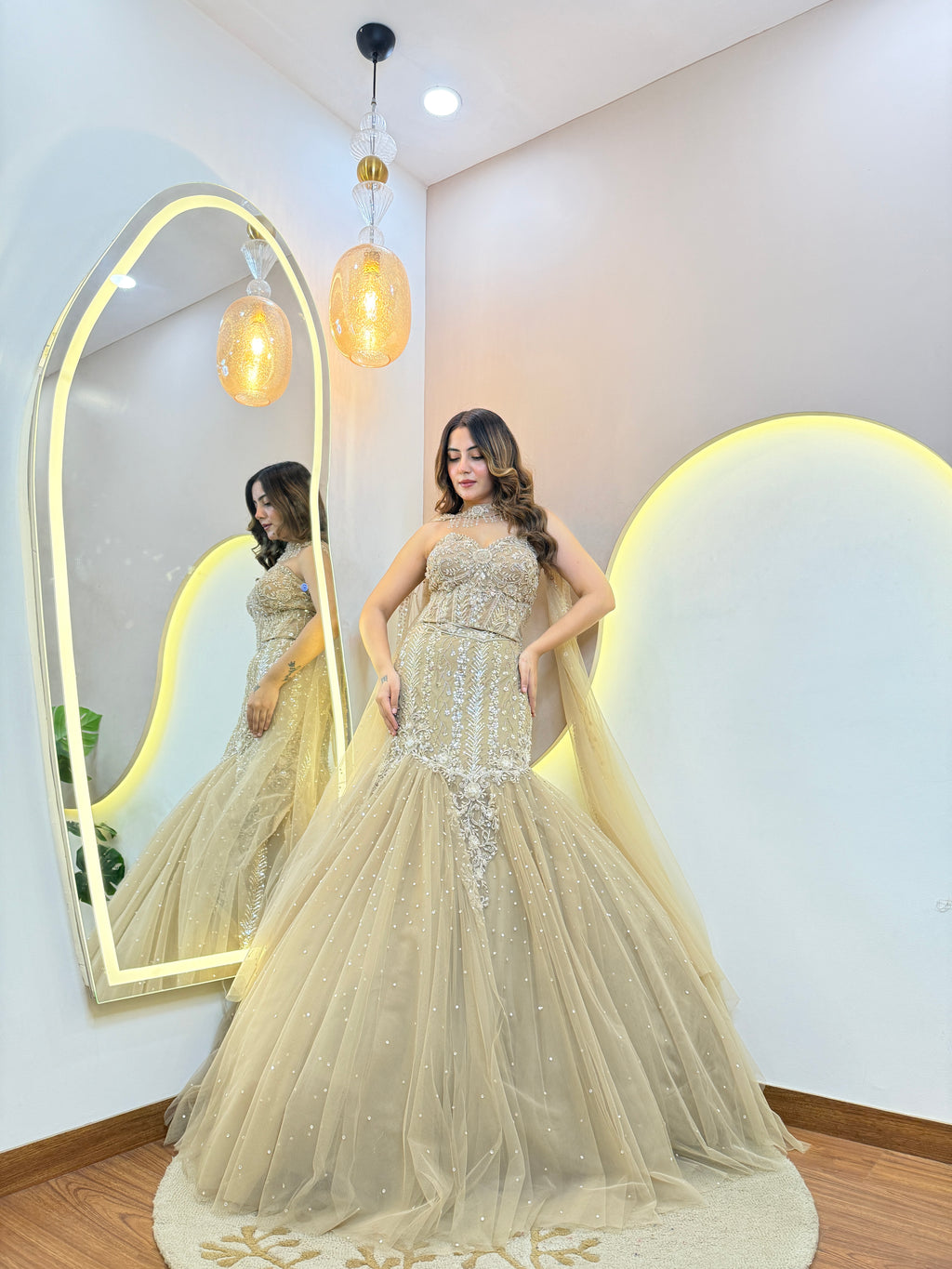 "EMIRA ” OUTFIT MERMAID STYLE  LEHENGA