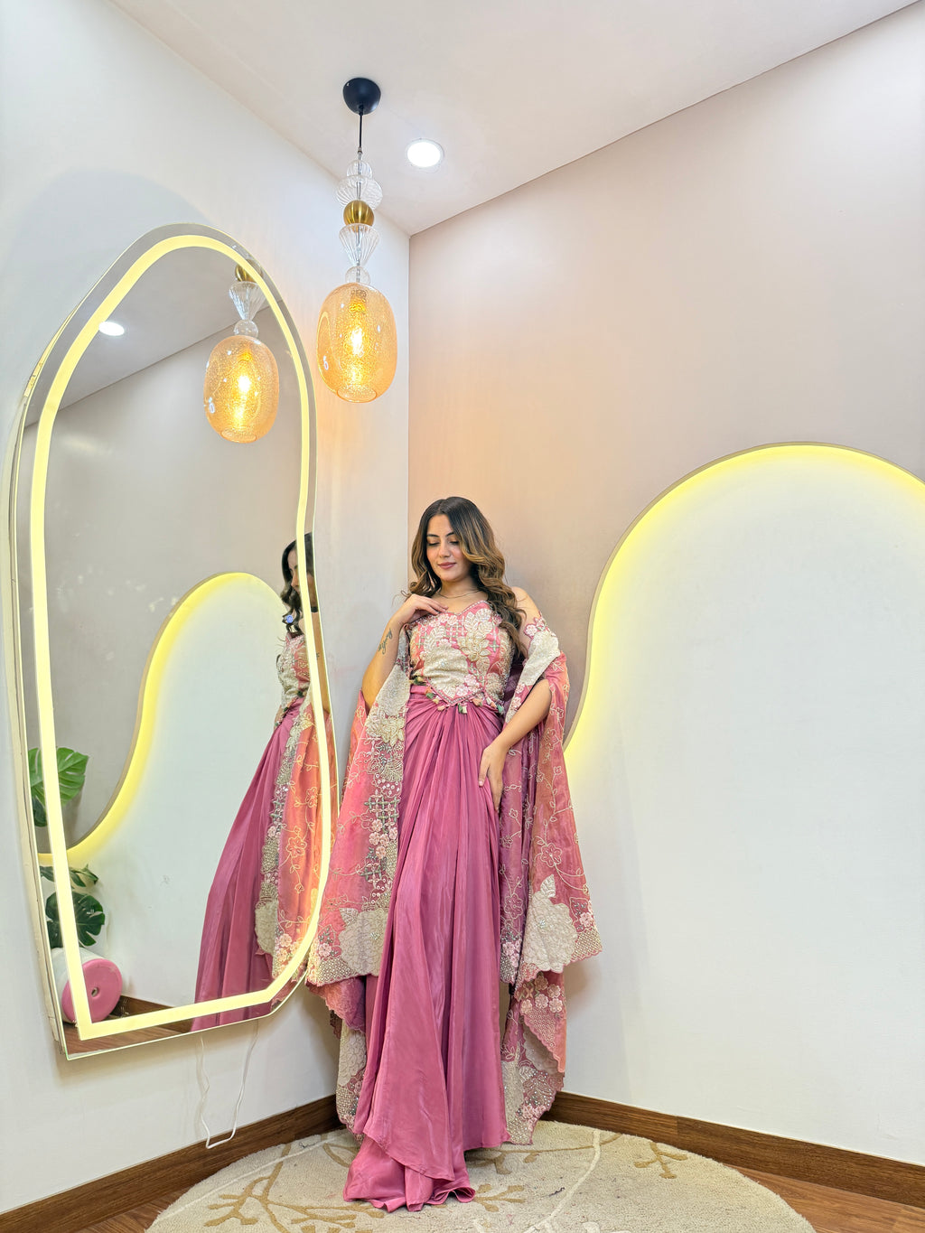 “RABIA" CROP TOP SKIRT