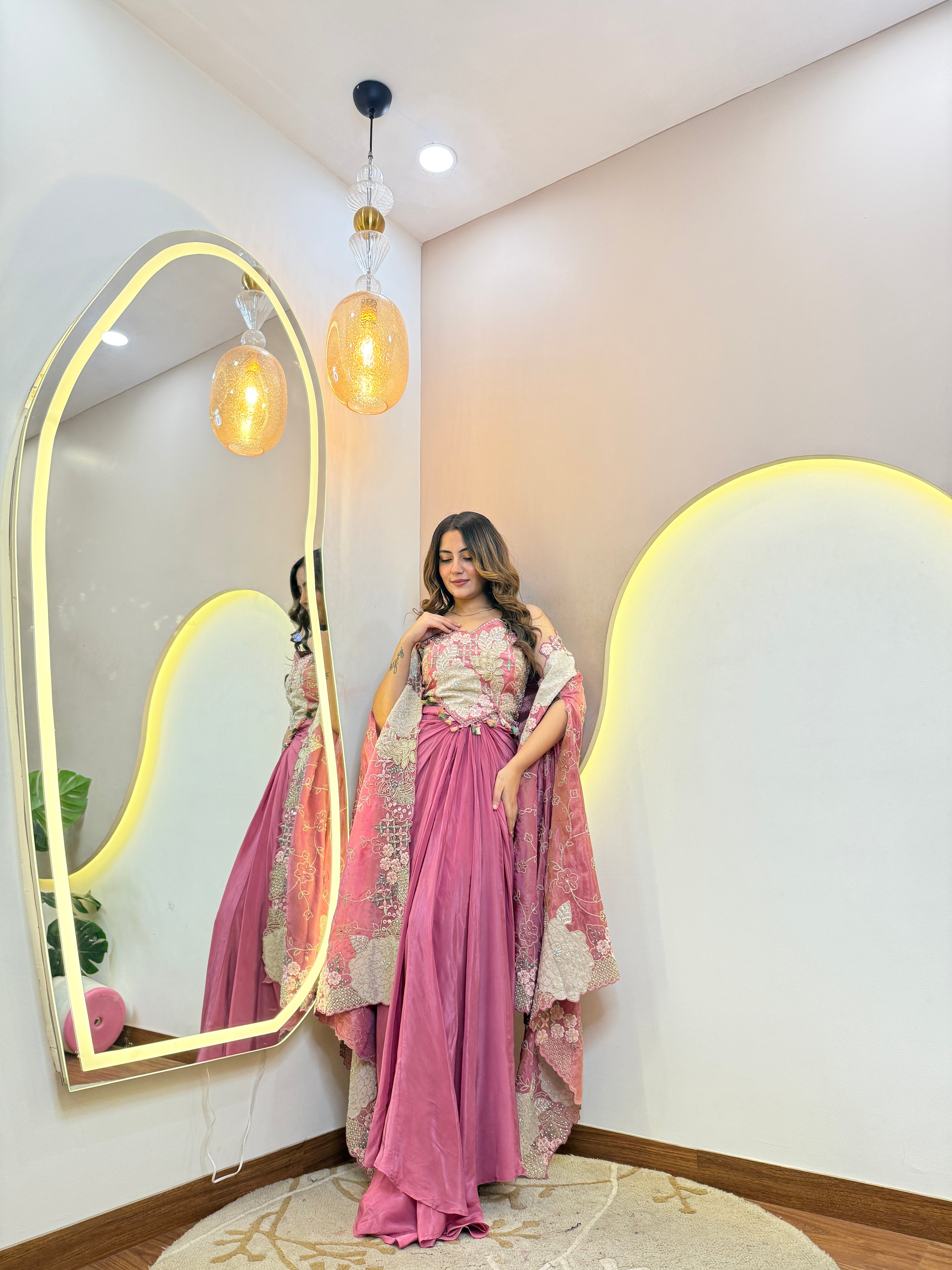 “RABIA" CROP TOP SKIRT