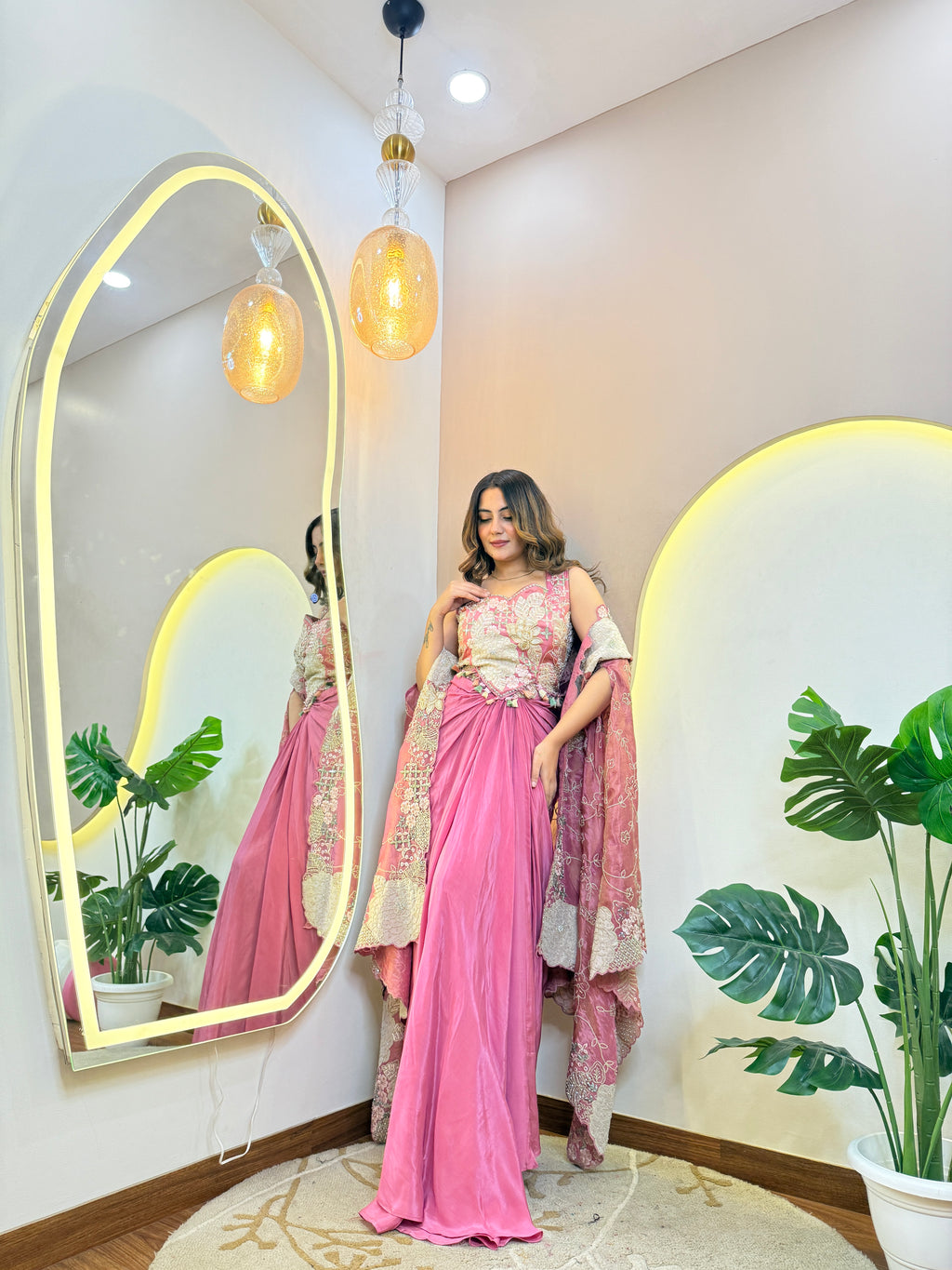 “RABIA" CROP TOP SKIRT