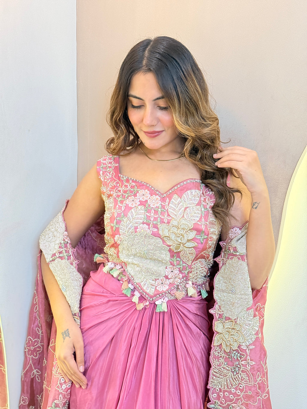 “RABIA" CROP TOP SKIRT