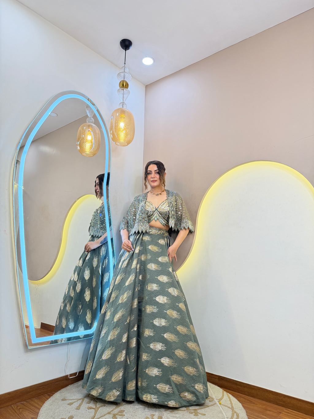 INDOWESTERN 3-PIECE DRESS