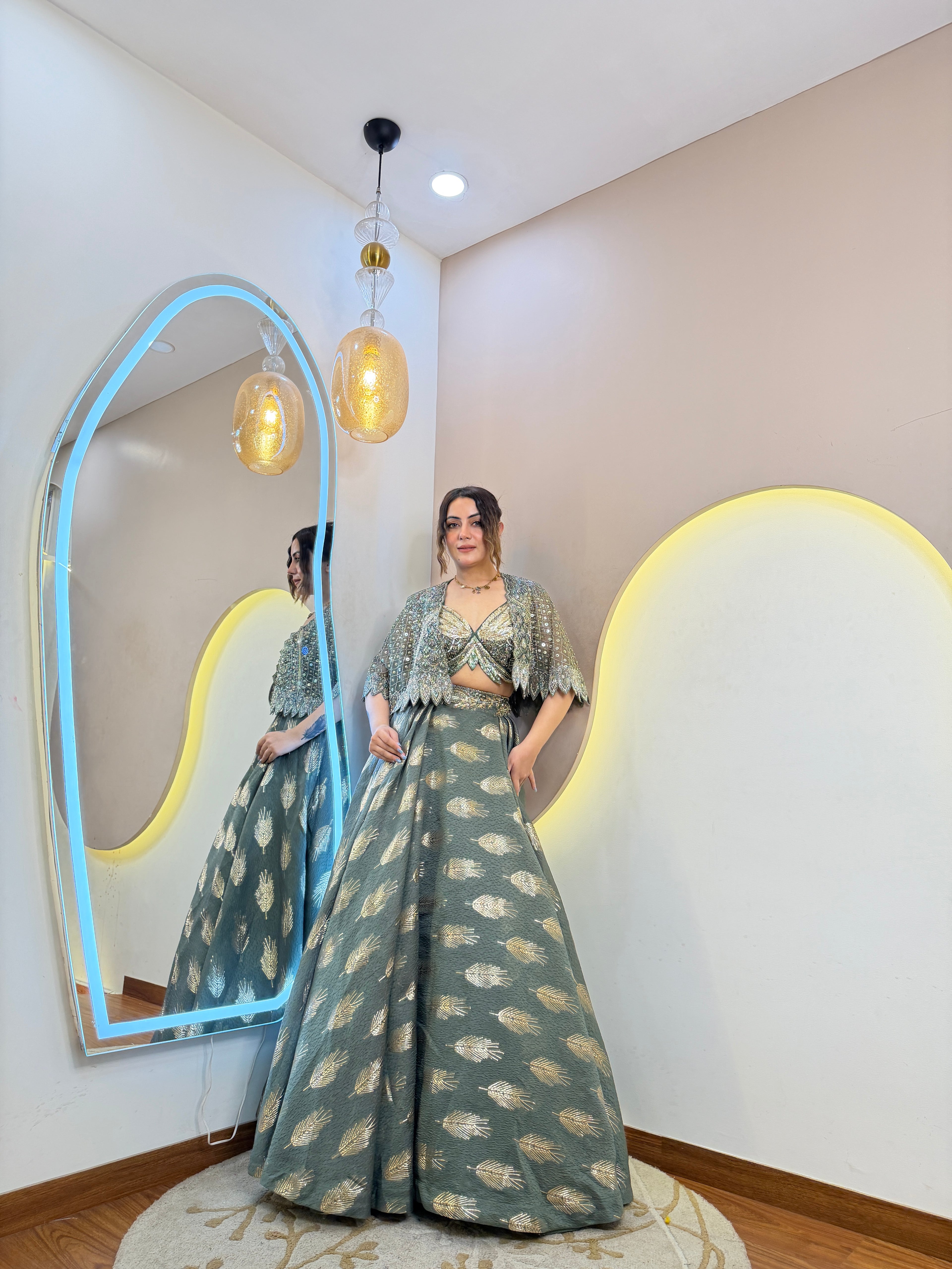 INDOWESTERN 3-PIECE DRESS