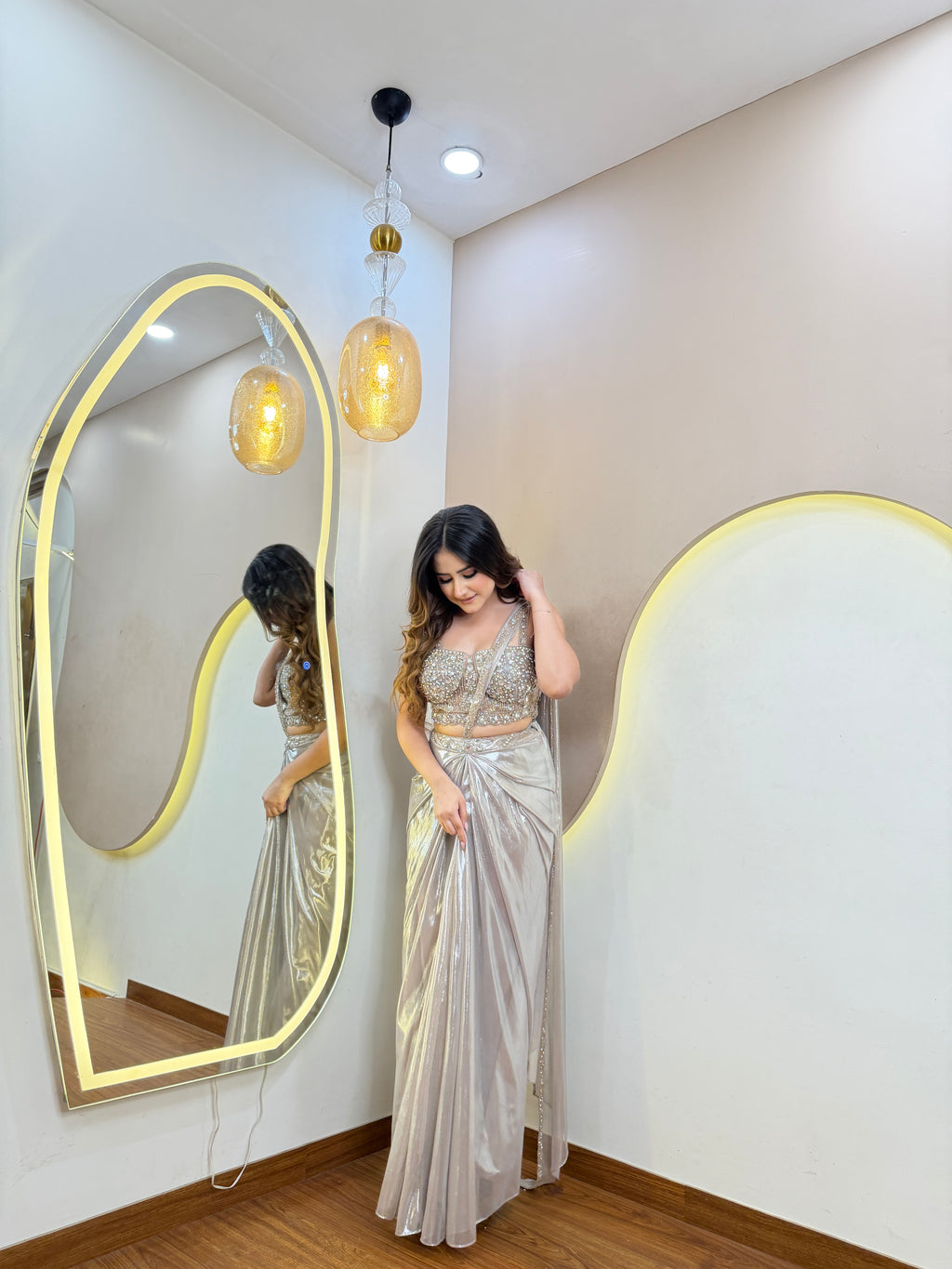 D813 DRAPE SAREE