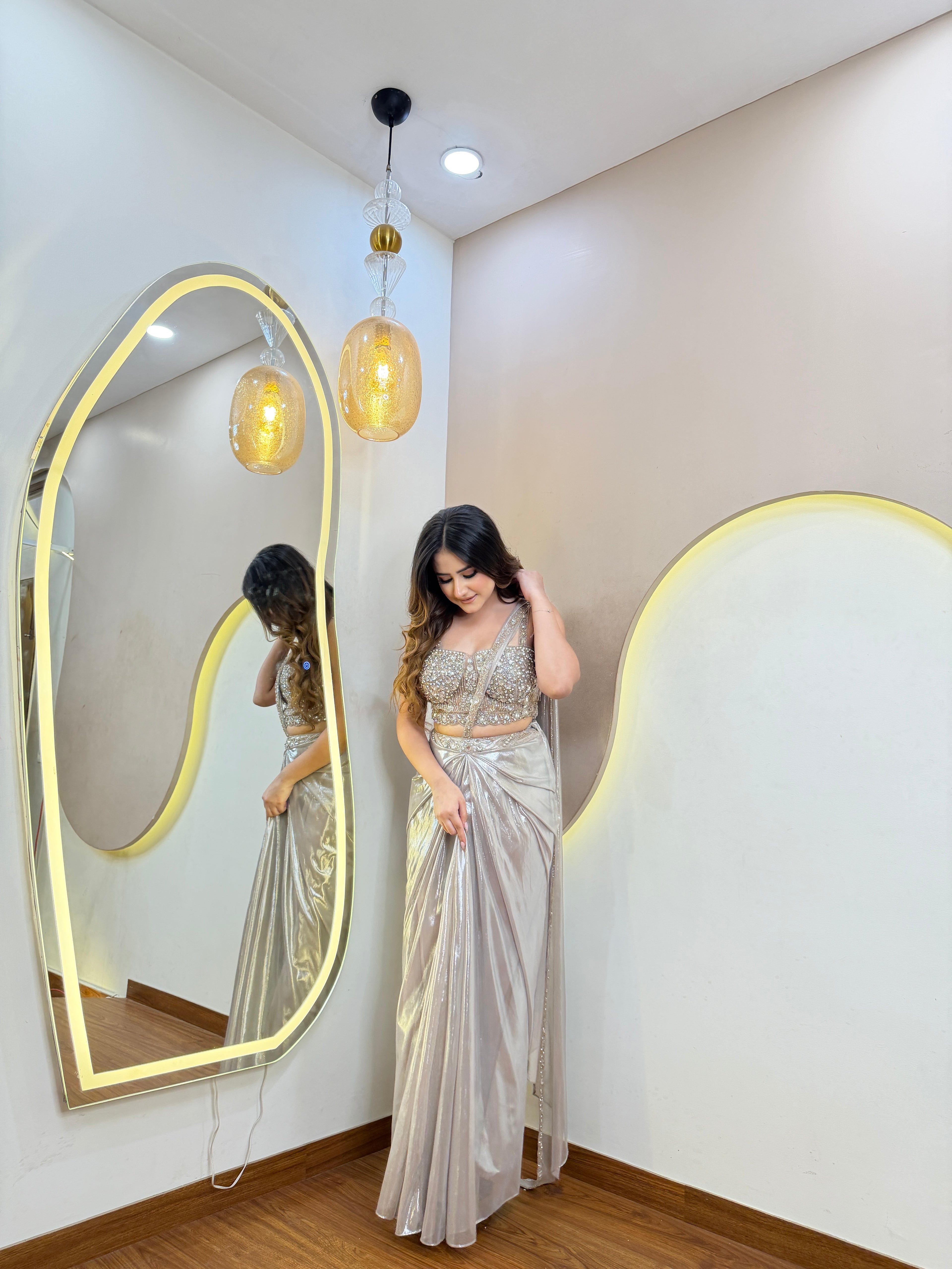D813 DRAPE SAREE