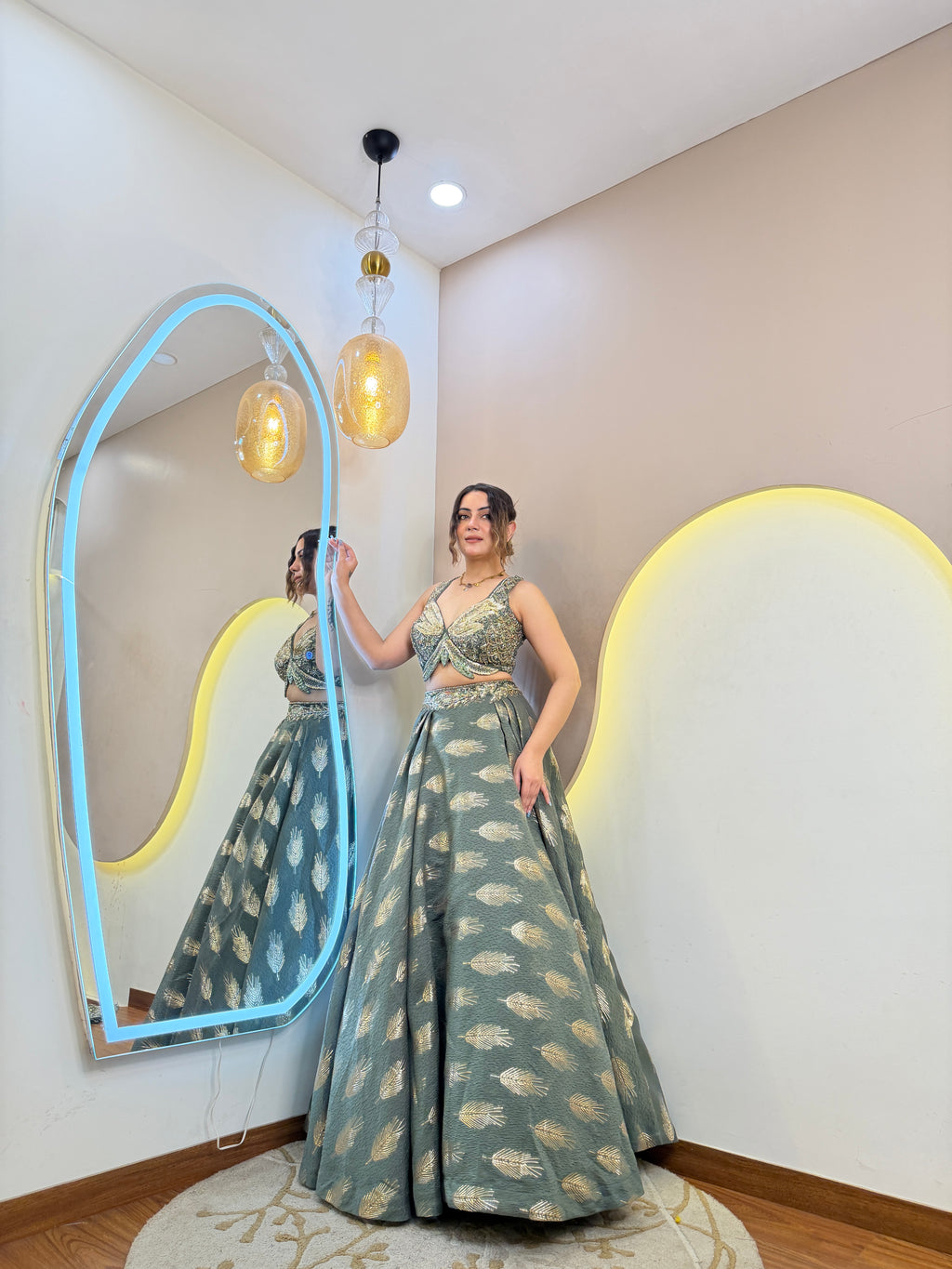 INDOWESTERN 3-PIECE DRESS