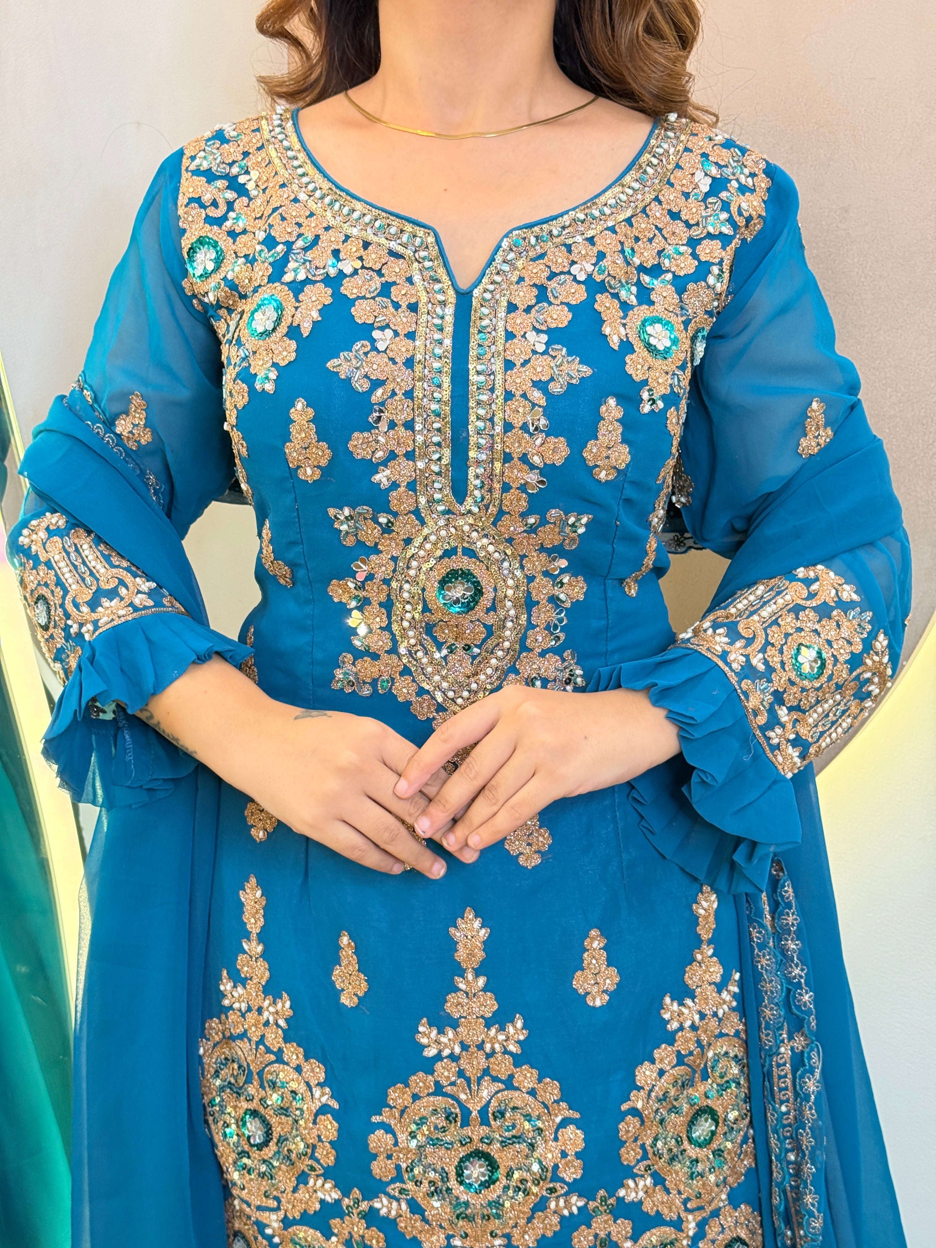 FATIMA  OUTFIT SHARARA SUIT
