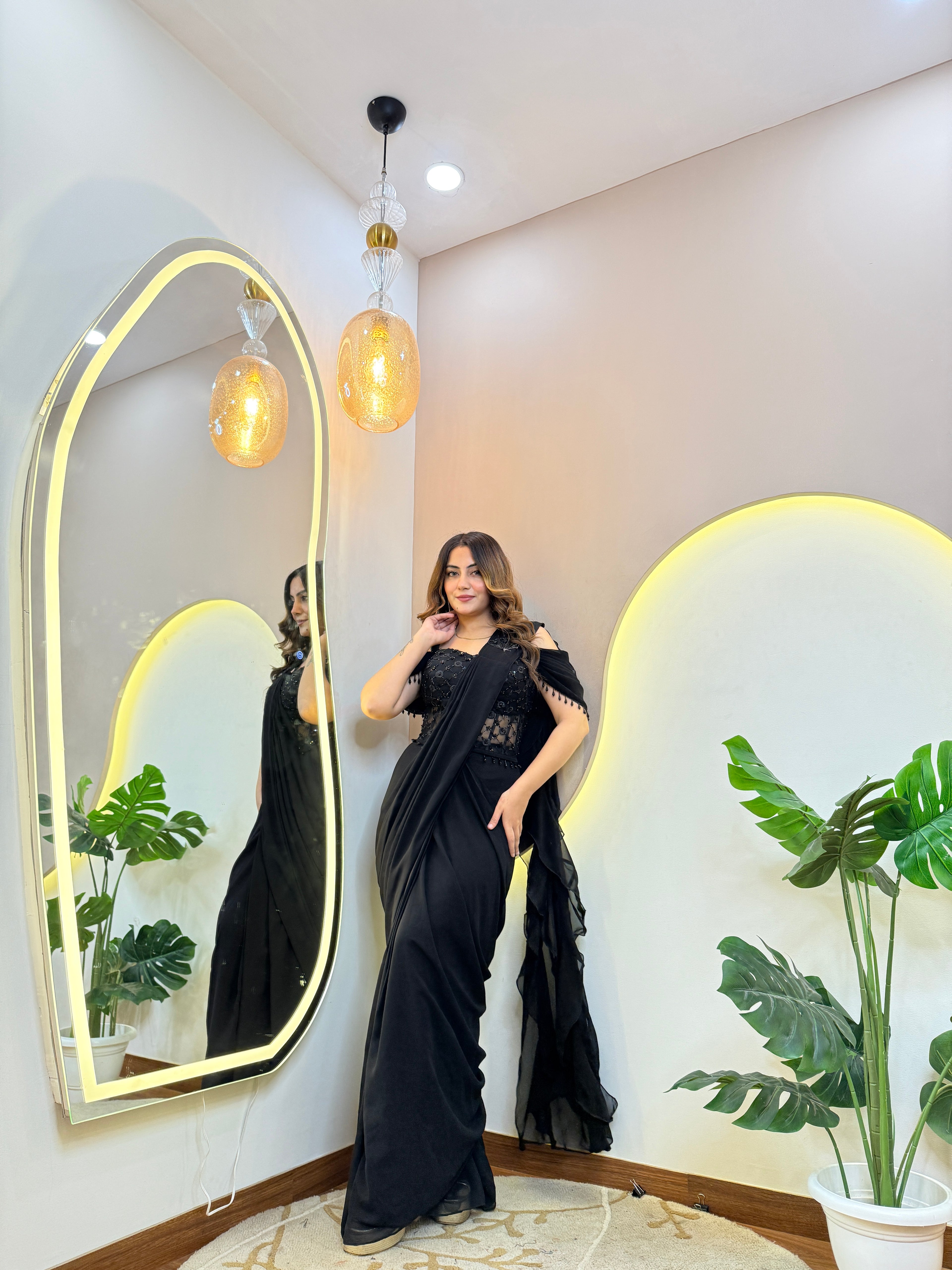 "SHABANA  " DRAPE SAREE