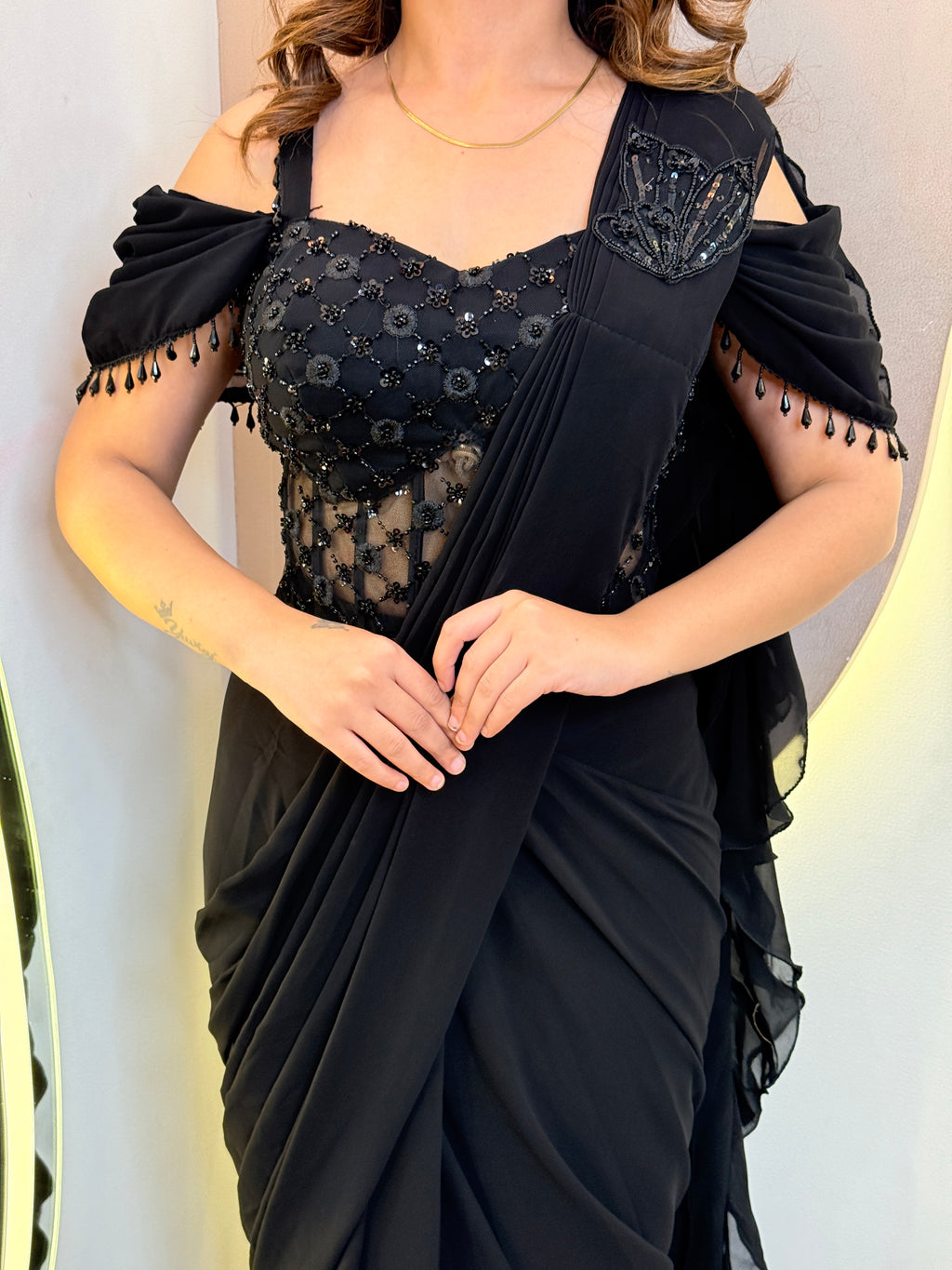 "SHABANA  " DRAPE SAREE