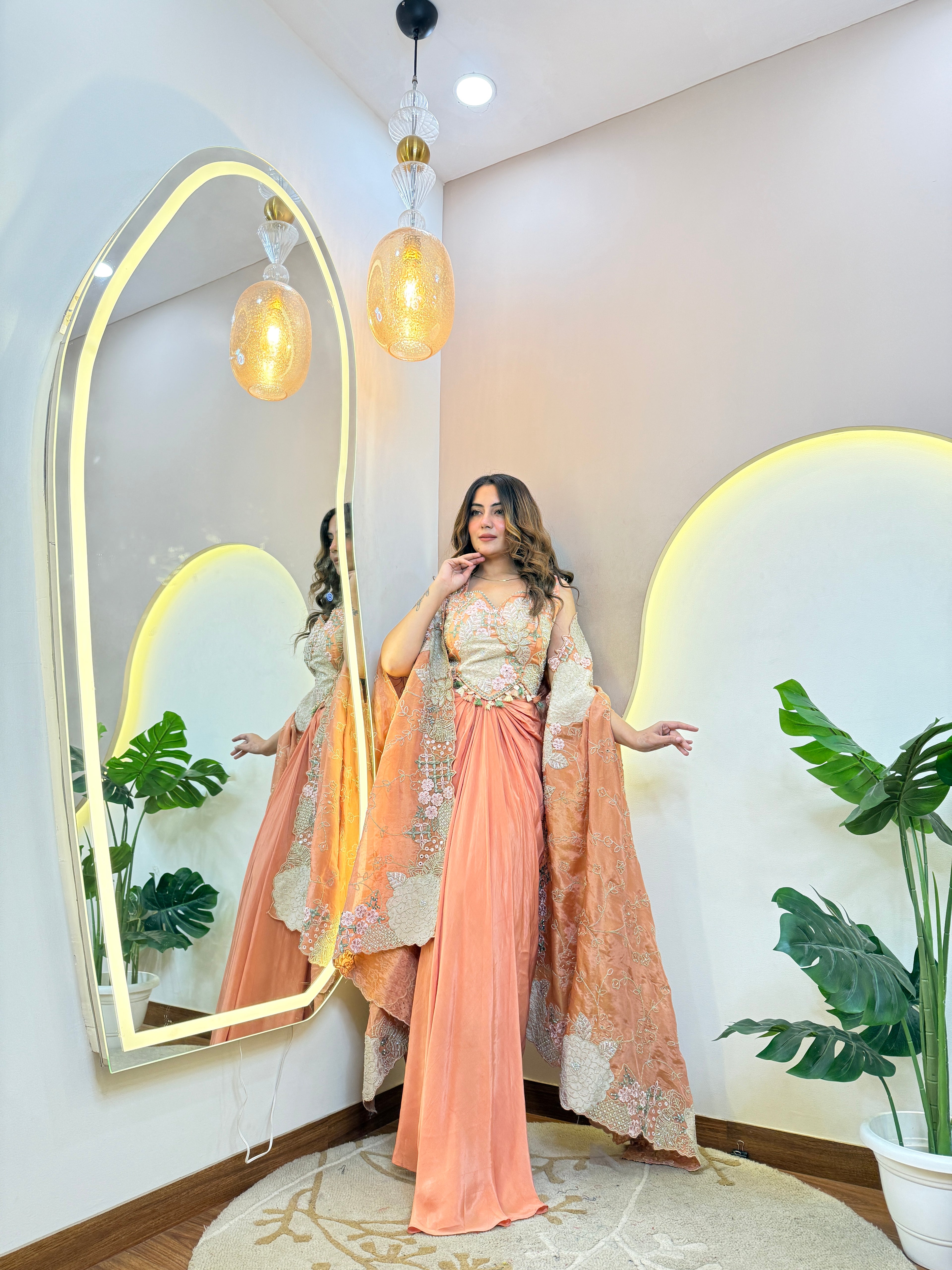 “RABIA" CROP TOP SKIRT