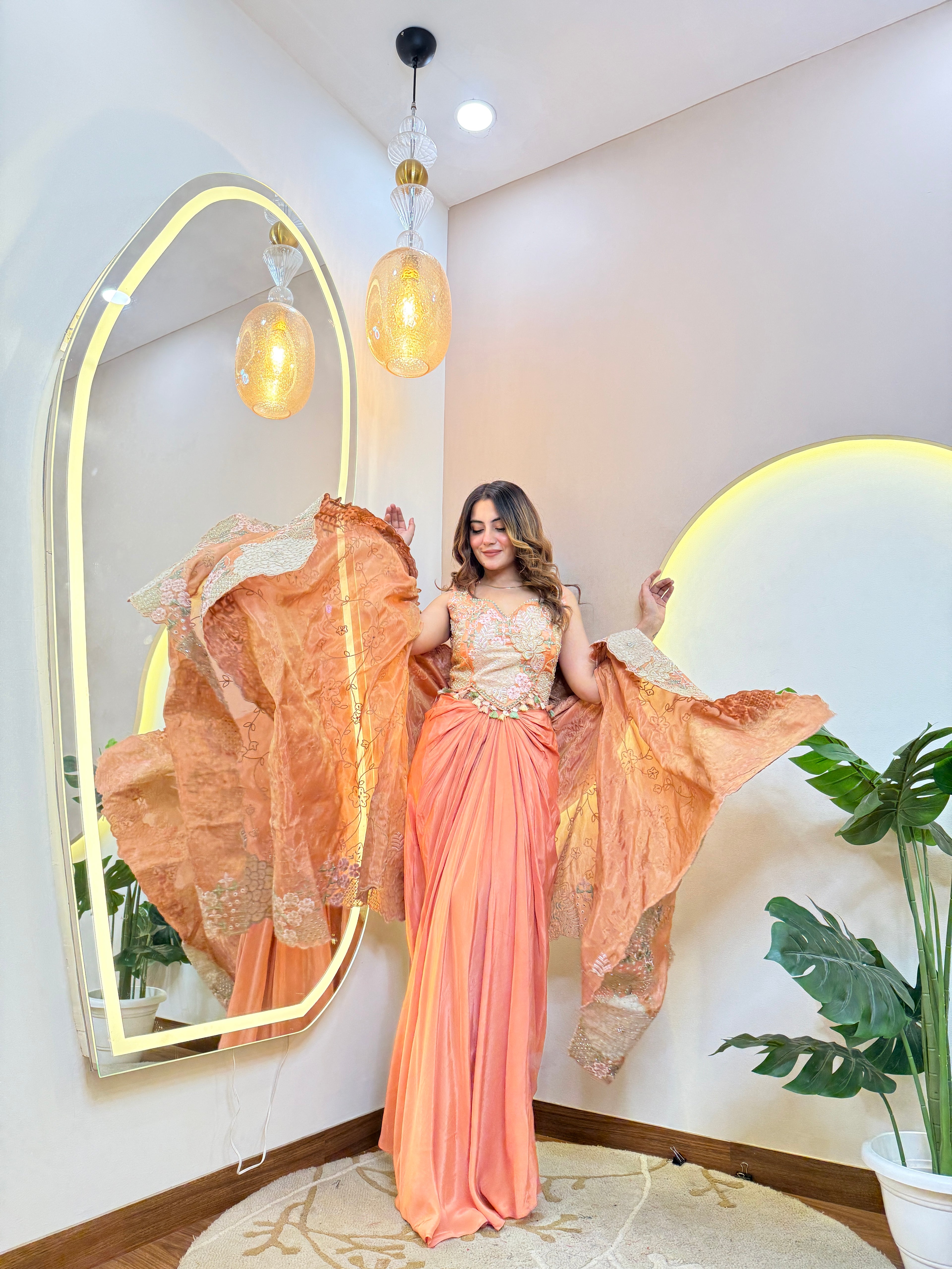 “RABIA" CROP TOP SKIRT