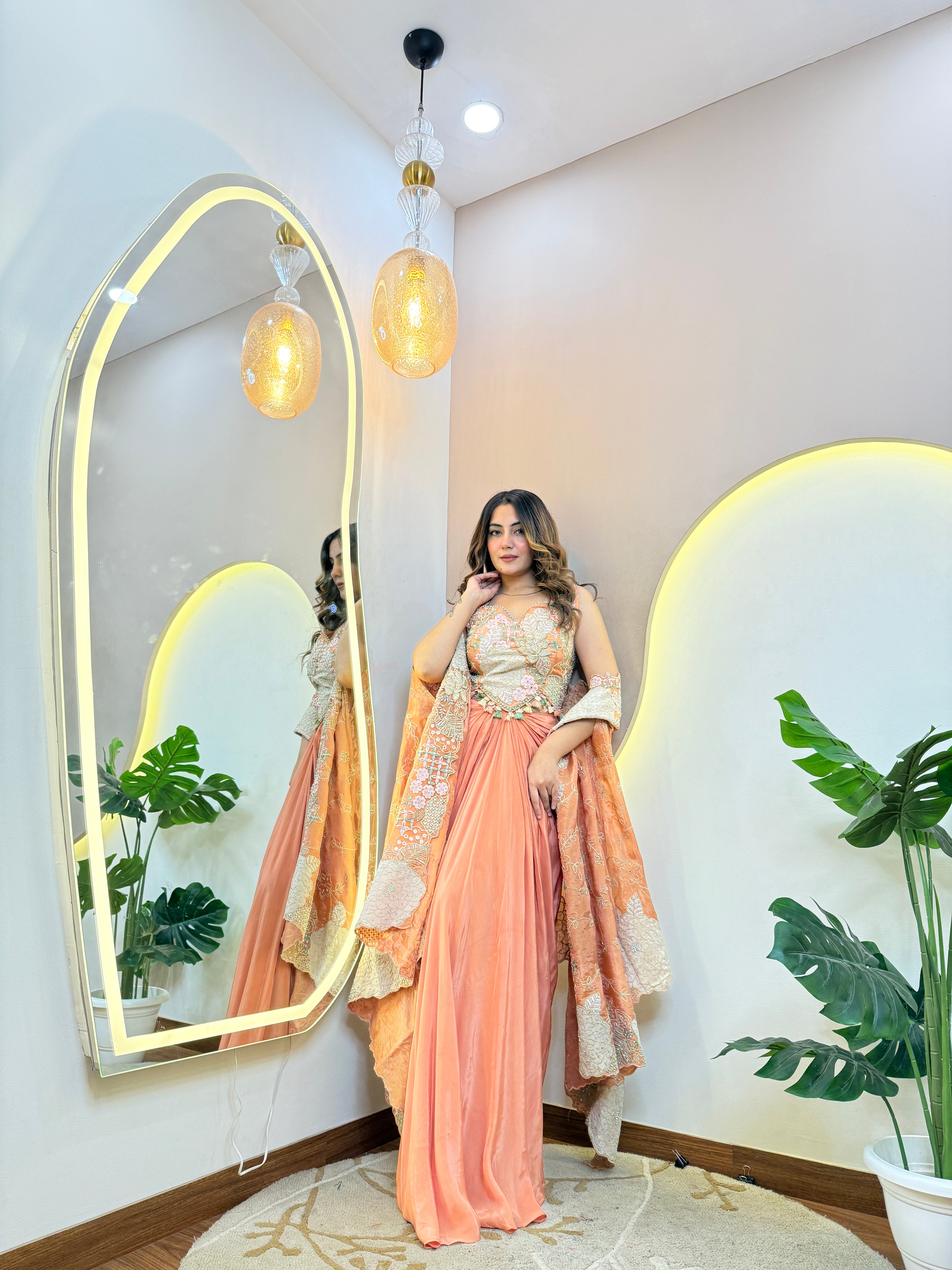 “RABIA" CROP TOP SKIRT