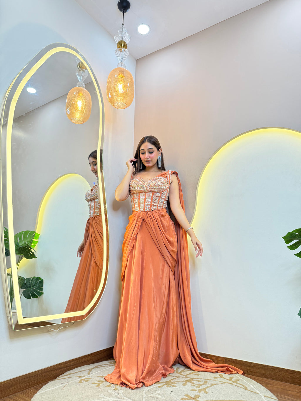 "NOURA   " DRAPE SAREE