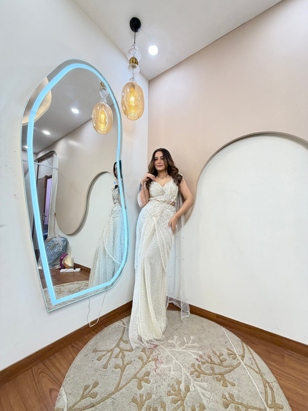 D166  DRAPE SAREE