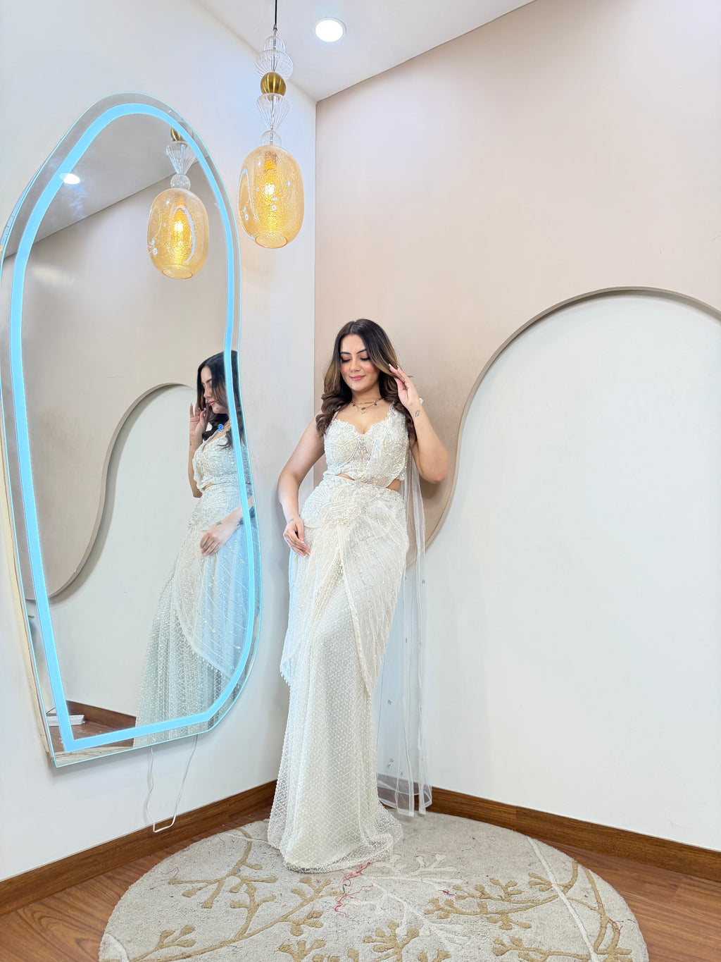 D166  DRAPE SAREE