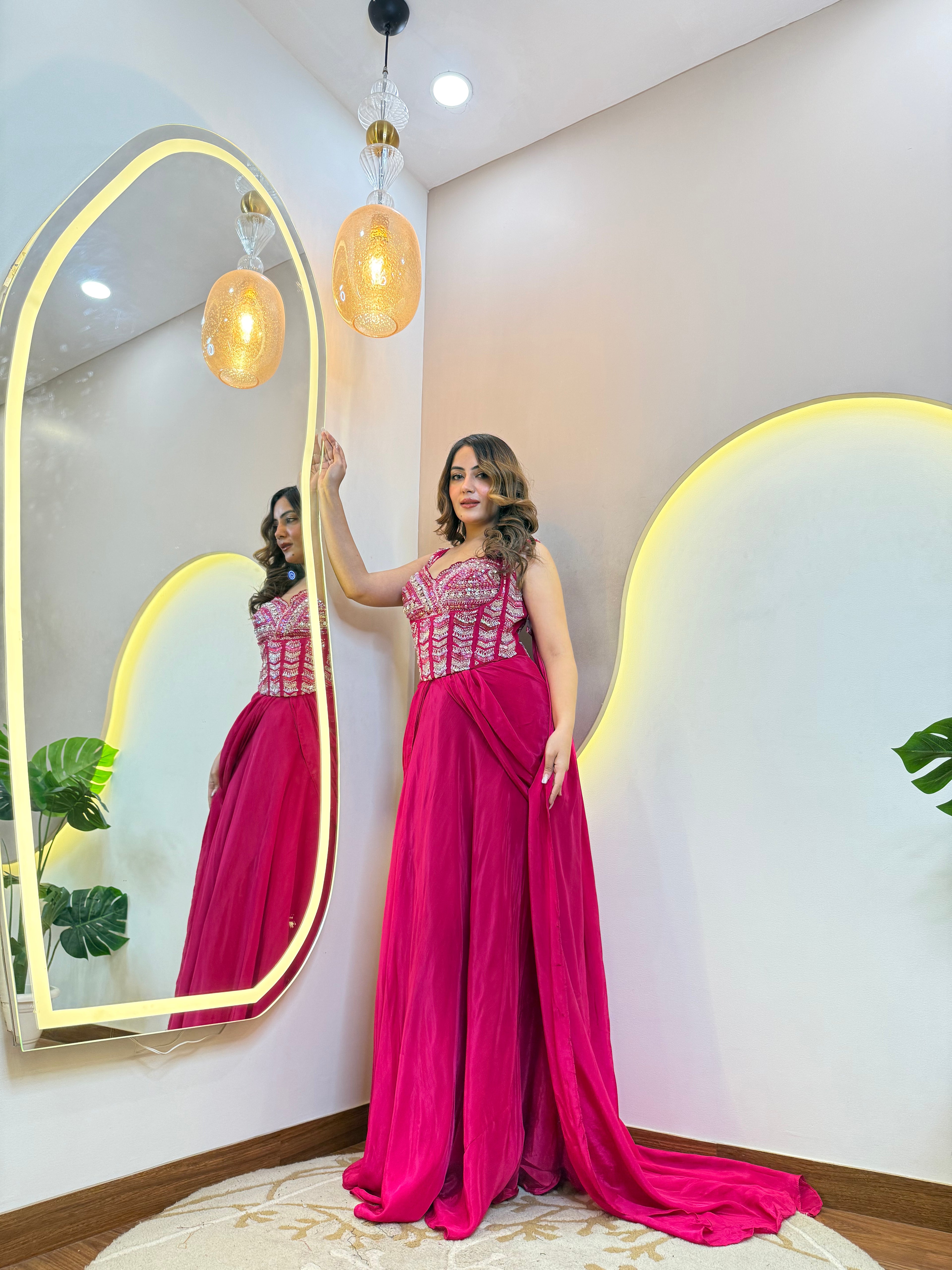 "NOURA   " DRAPE SAREE