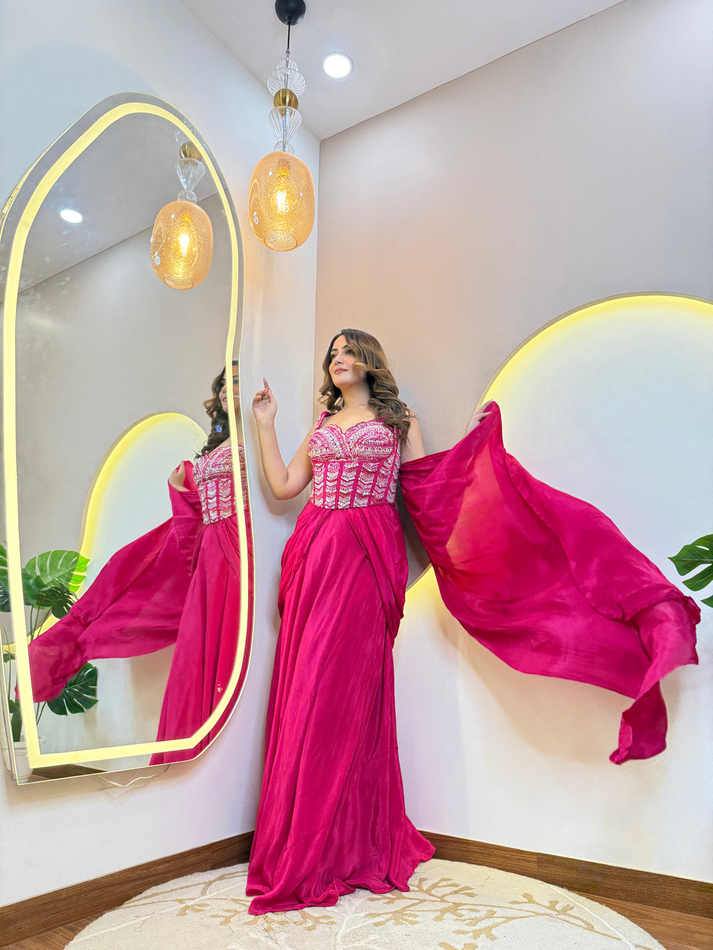 "NOURA   " DRAPE SAREE