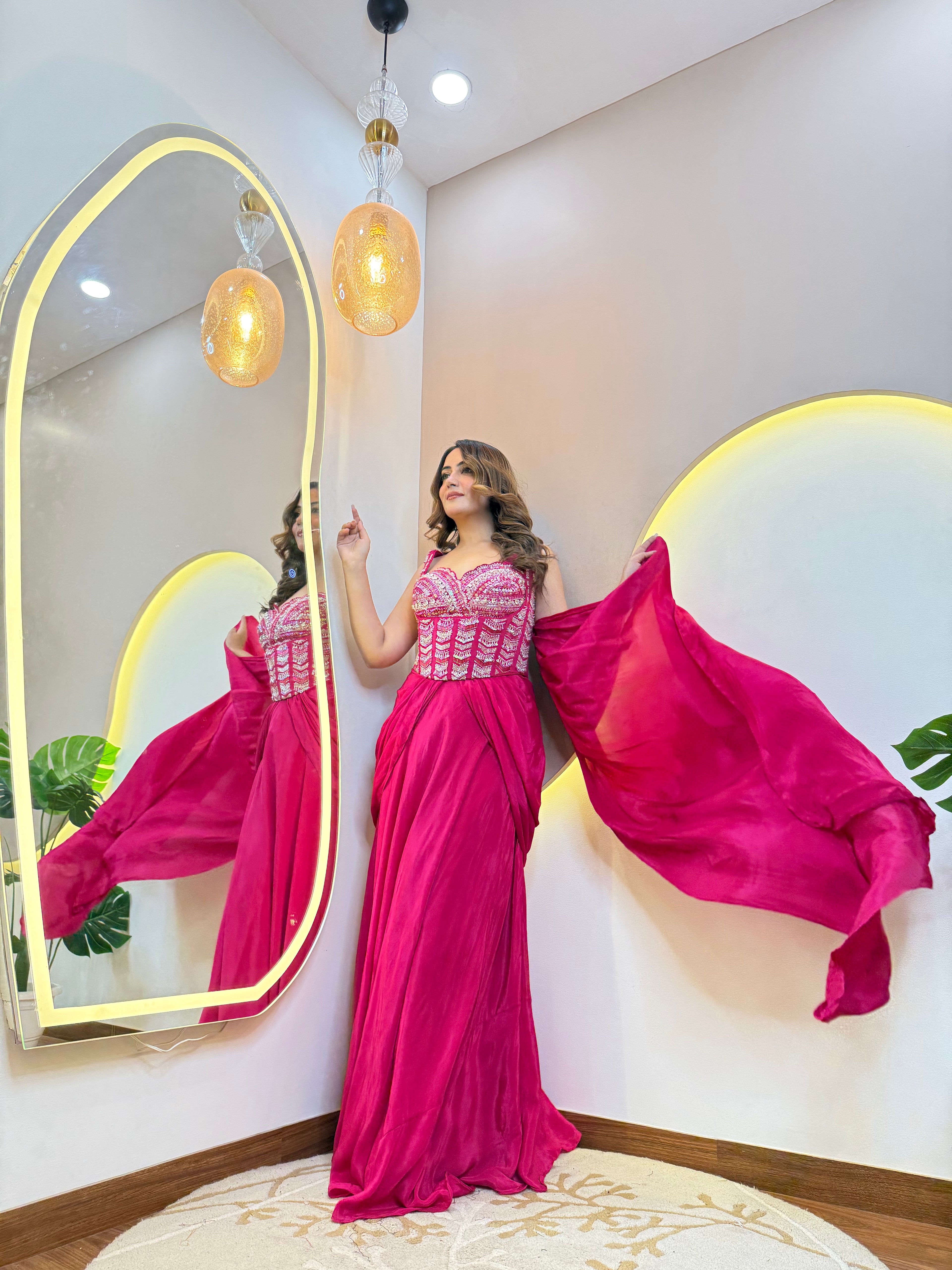 "NOURA   " DRAPE SAREE