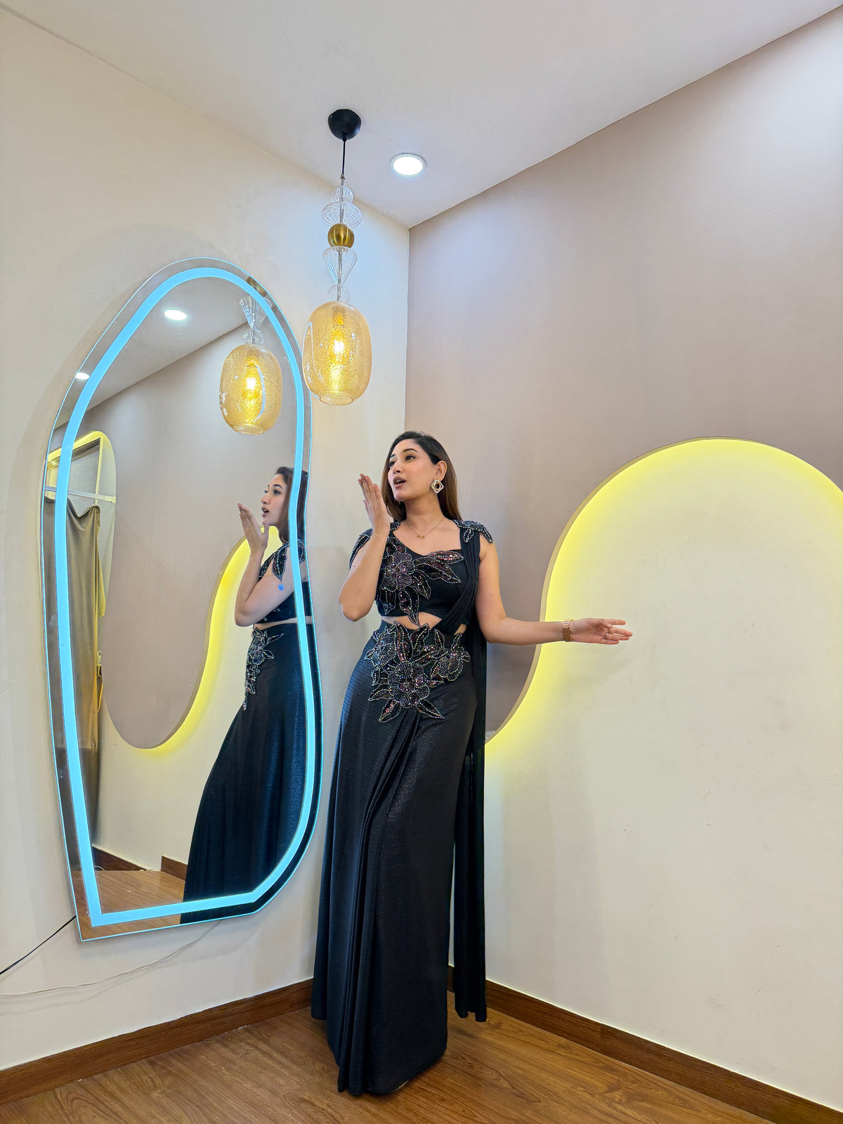 F121 PRE DRAPE SAREE