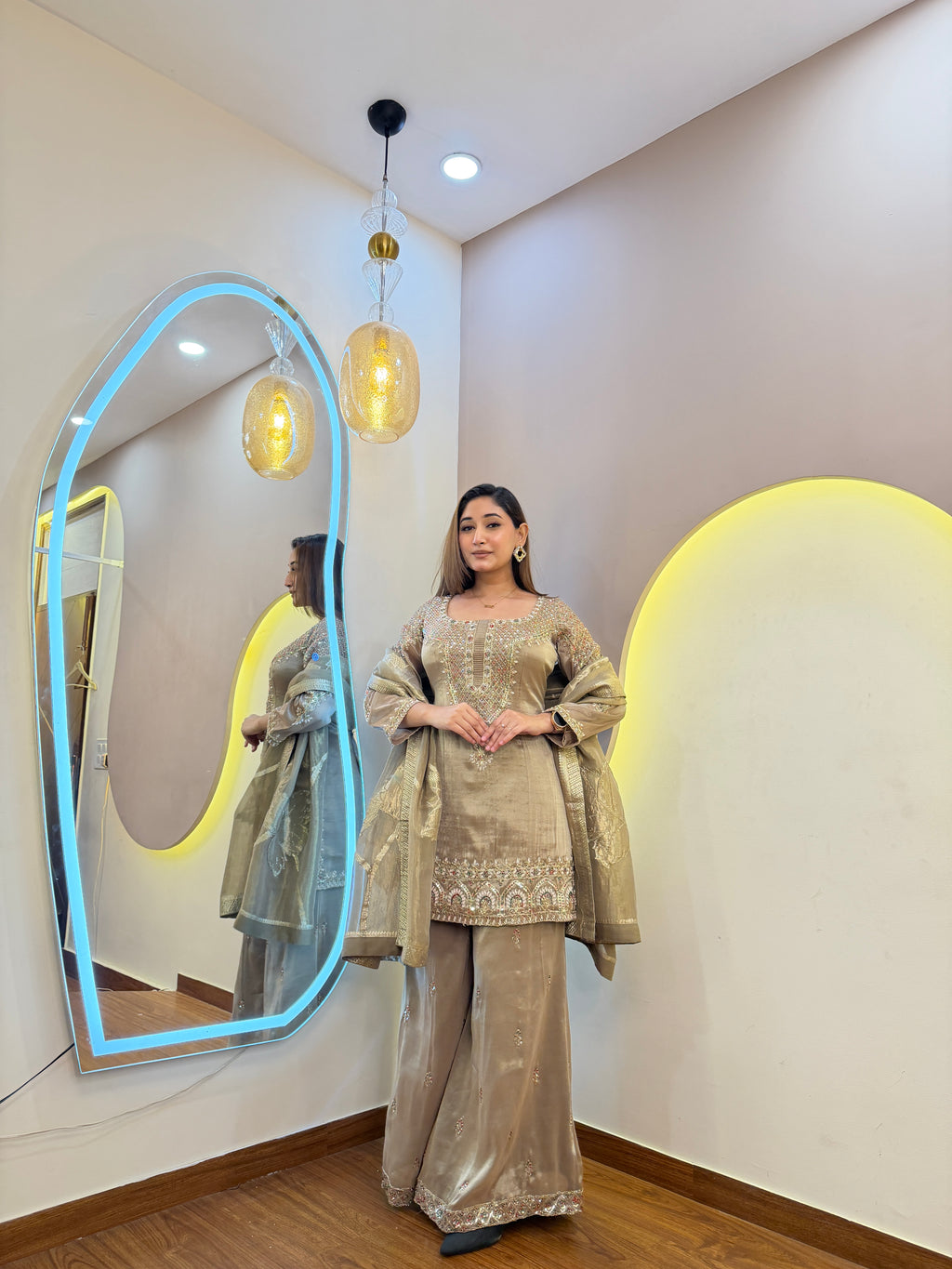 F171 3PC SHARARA SUIT