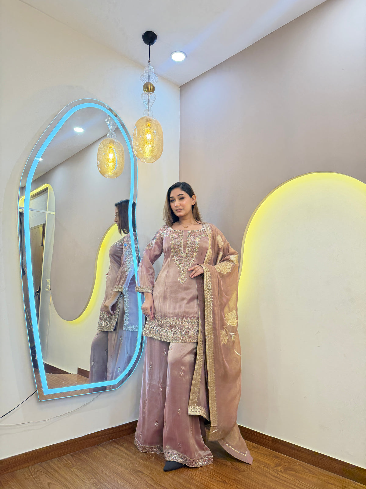 F171 3PC SHARARA SUIT