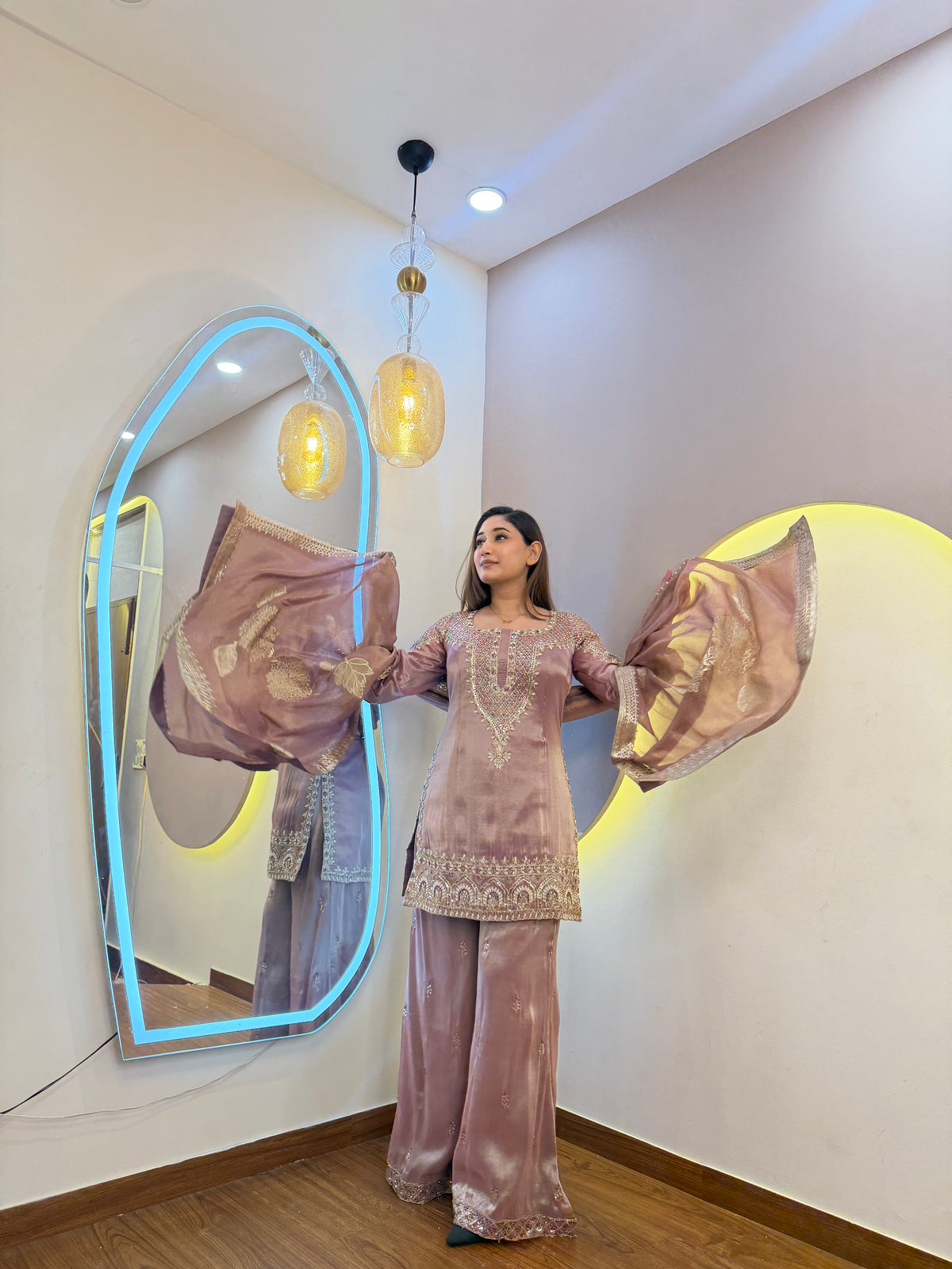 F171 3PC SHARARA SUIT