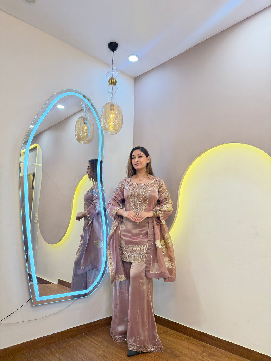 F171 3PC SHARARA SUIT