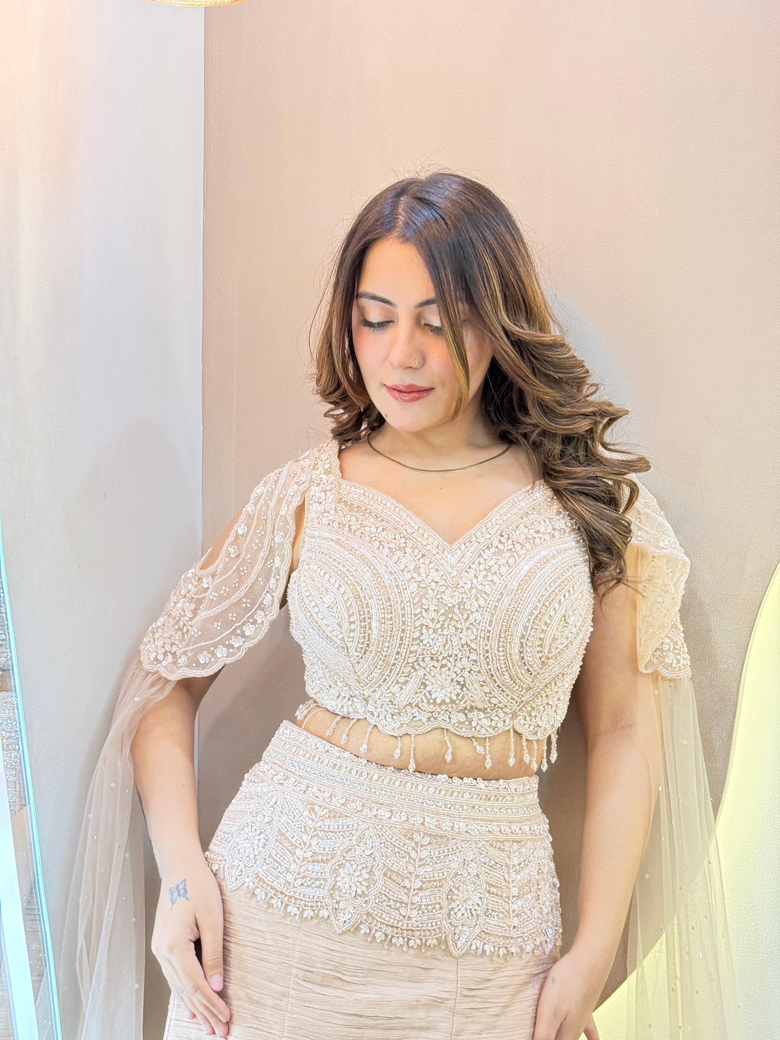 "EMIRA” OUTFIT MERMAID STYLE  LEHENGA