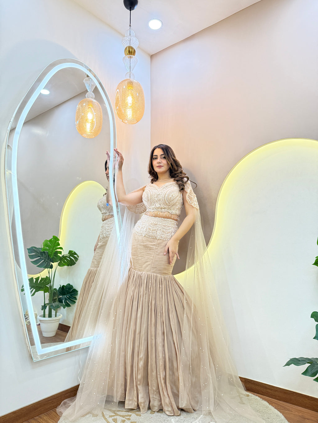 "EMIRA” OUTFIT MERMAID STYLE  LEHENGA
