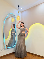 F167 MERMAID LEHENGA SAREE
