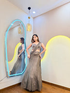 F167 MERMAID LEHENGA SAREE