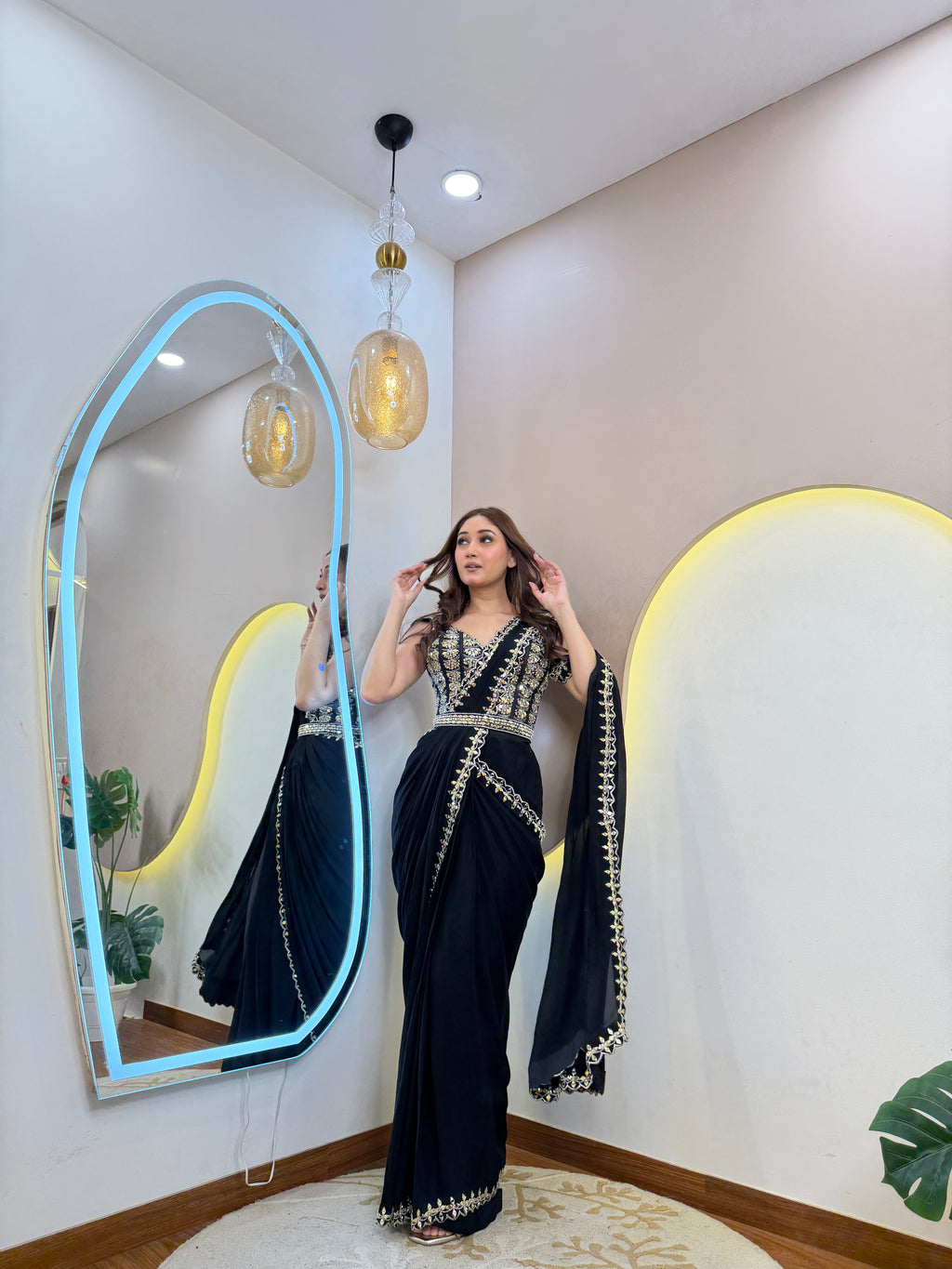 D468  DRAPE SAREE